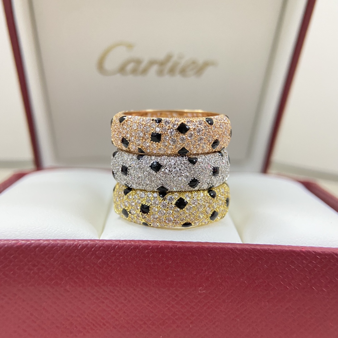 Cartier Ring New Spotted Starry Ring Sizes: 6, 7, 8, 9