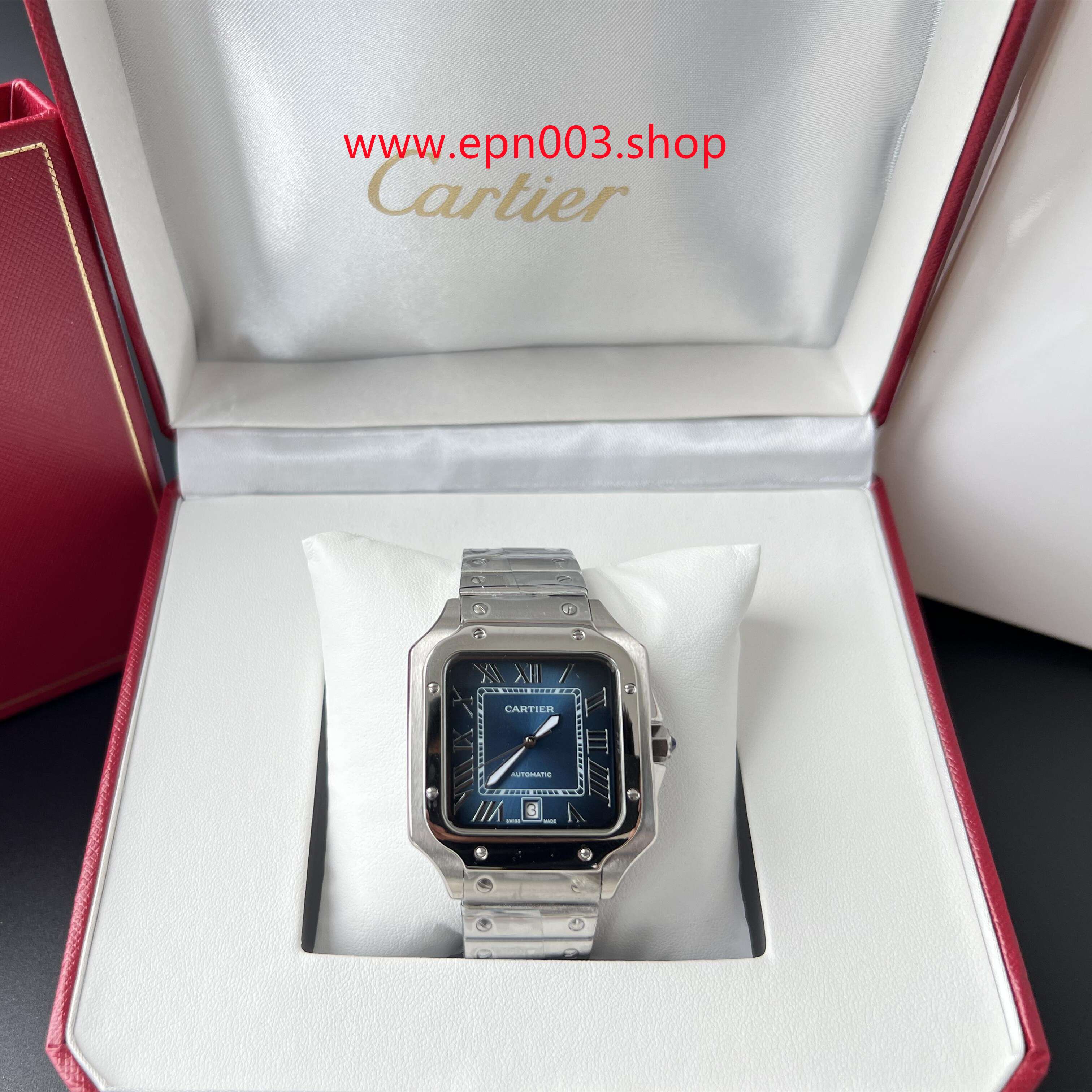 Santos De WSSA0071 47.5 mm x 39.8 mm Men Watch