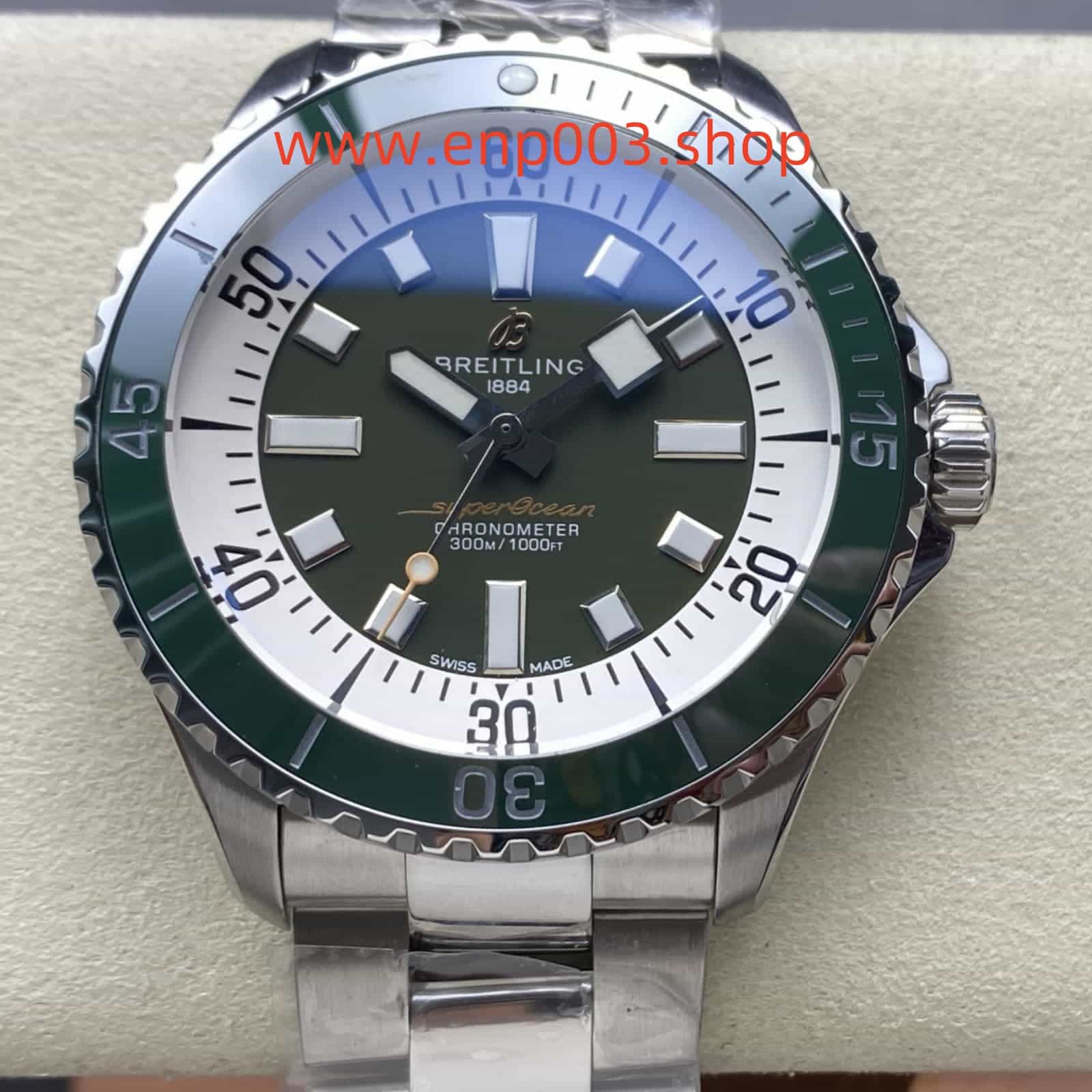 Superocean Automatic Green Dial Steel 44mm Men Watch