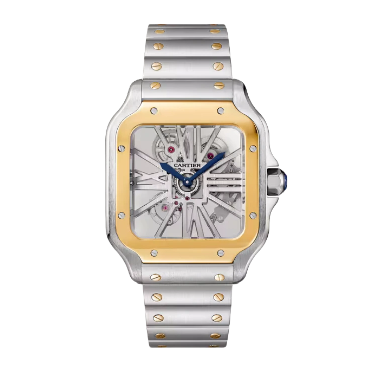 Santos De WHSA0019 47.5 mm x 39.7 mm Men Watch