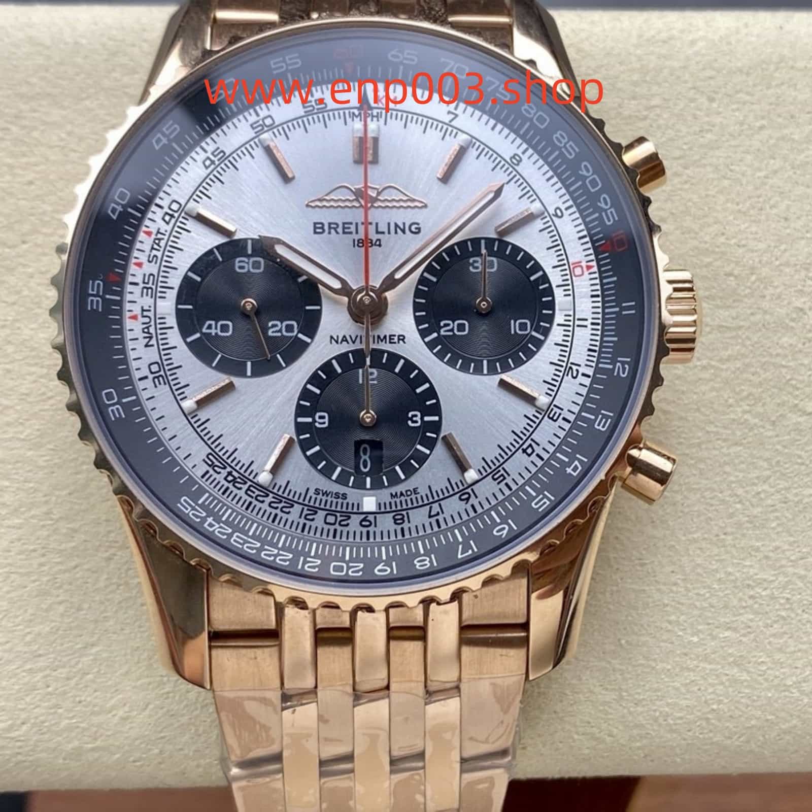 Navitimer B01 Chronograph Silver 46mm Mens Watch
