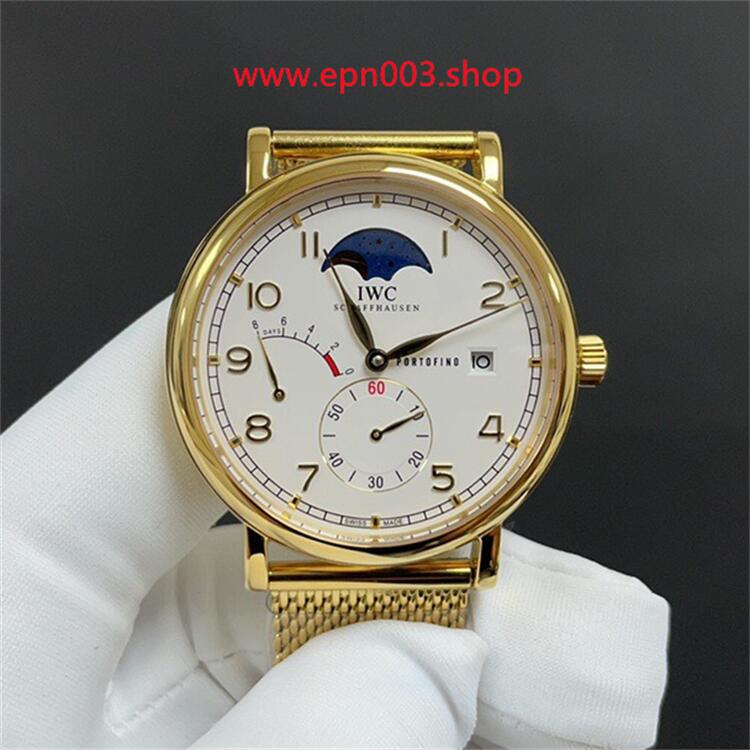 Portofino Hand-Wound Moon Phase 45 mm Men Watch