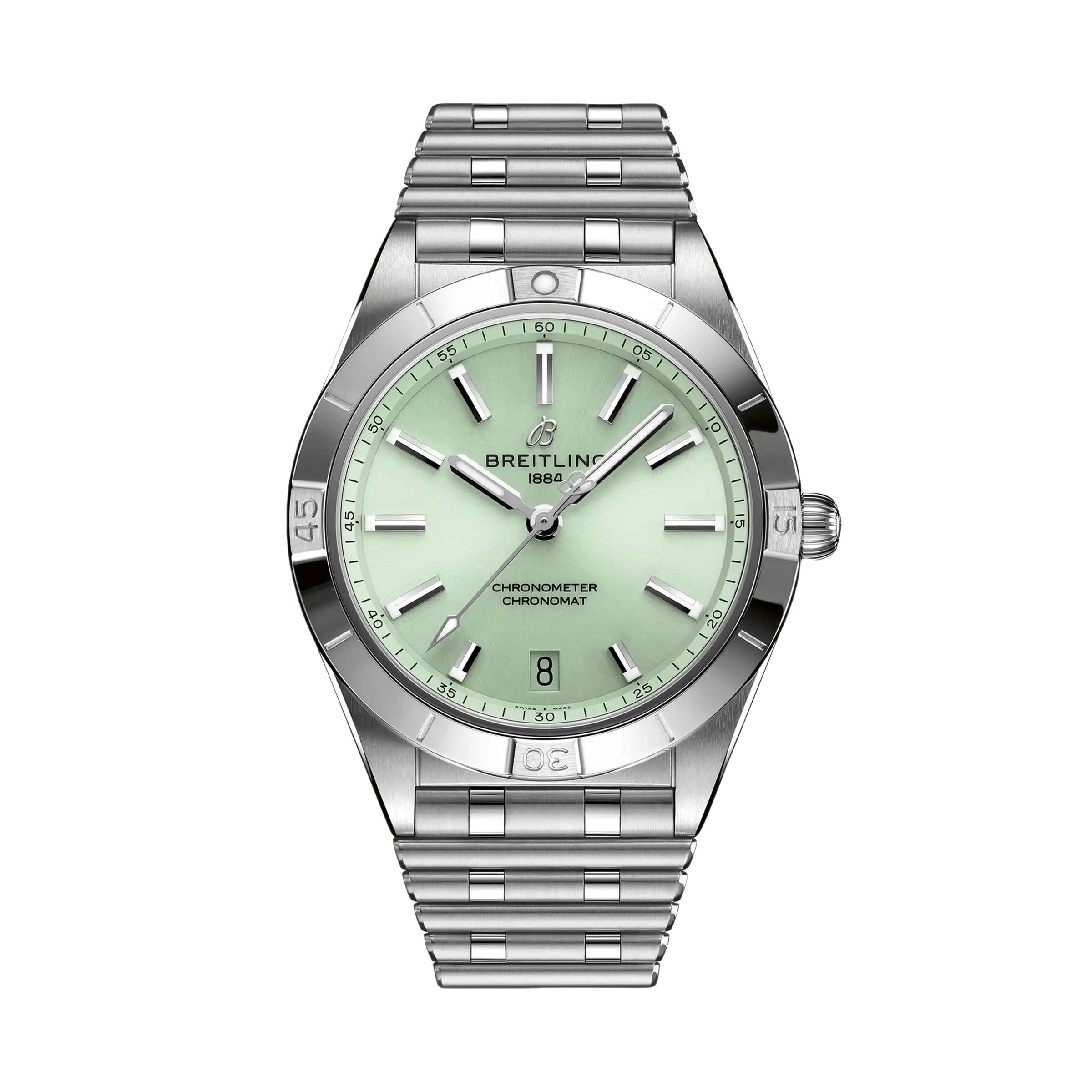 Chronomat Automatic Green Dial Stainless Steel 36mm Women Watch