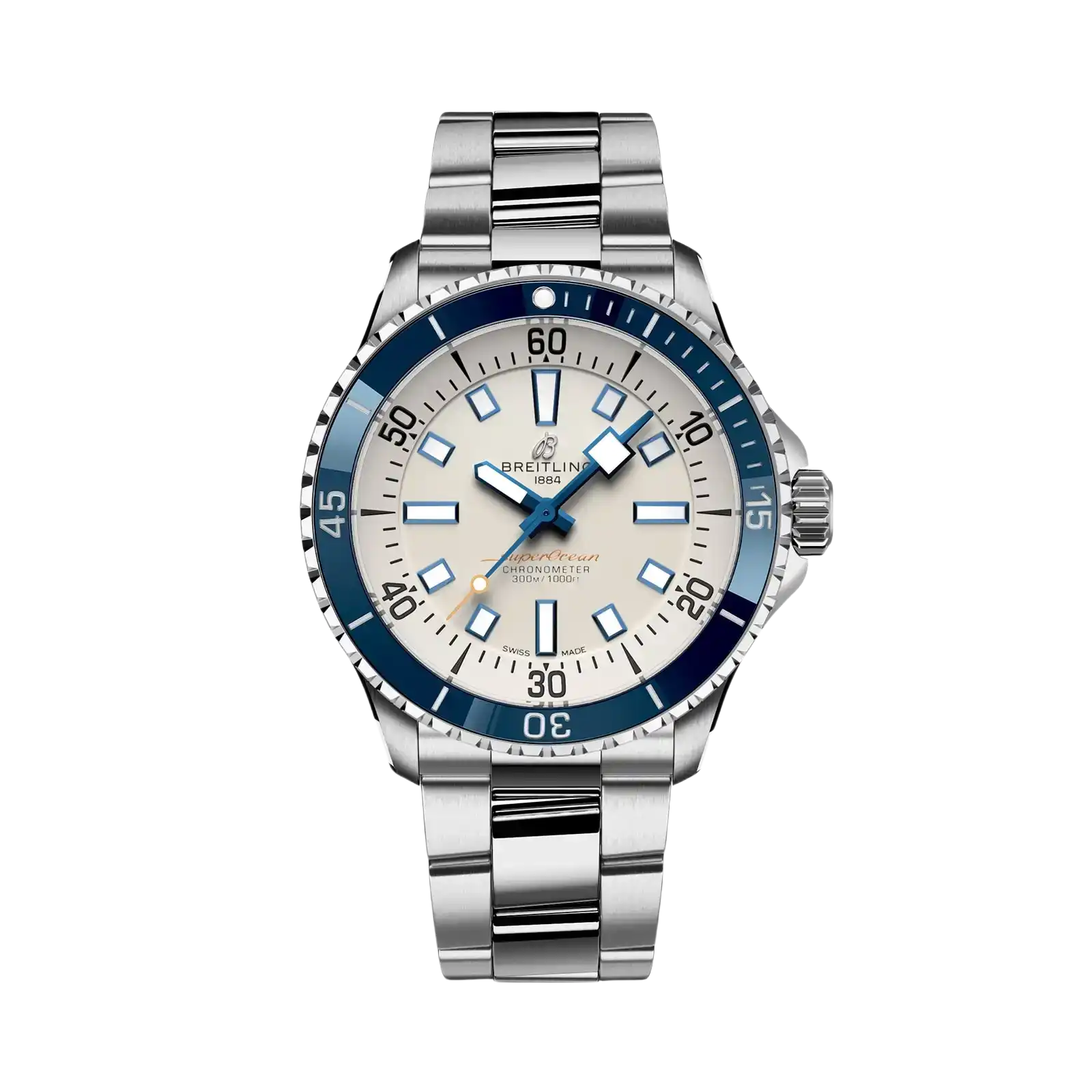 Superocean Automatic Silver Dial Steel 42mm Men Watch