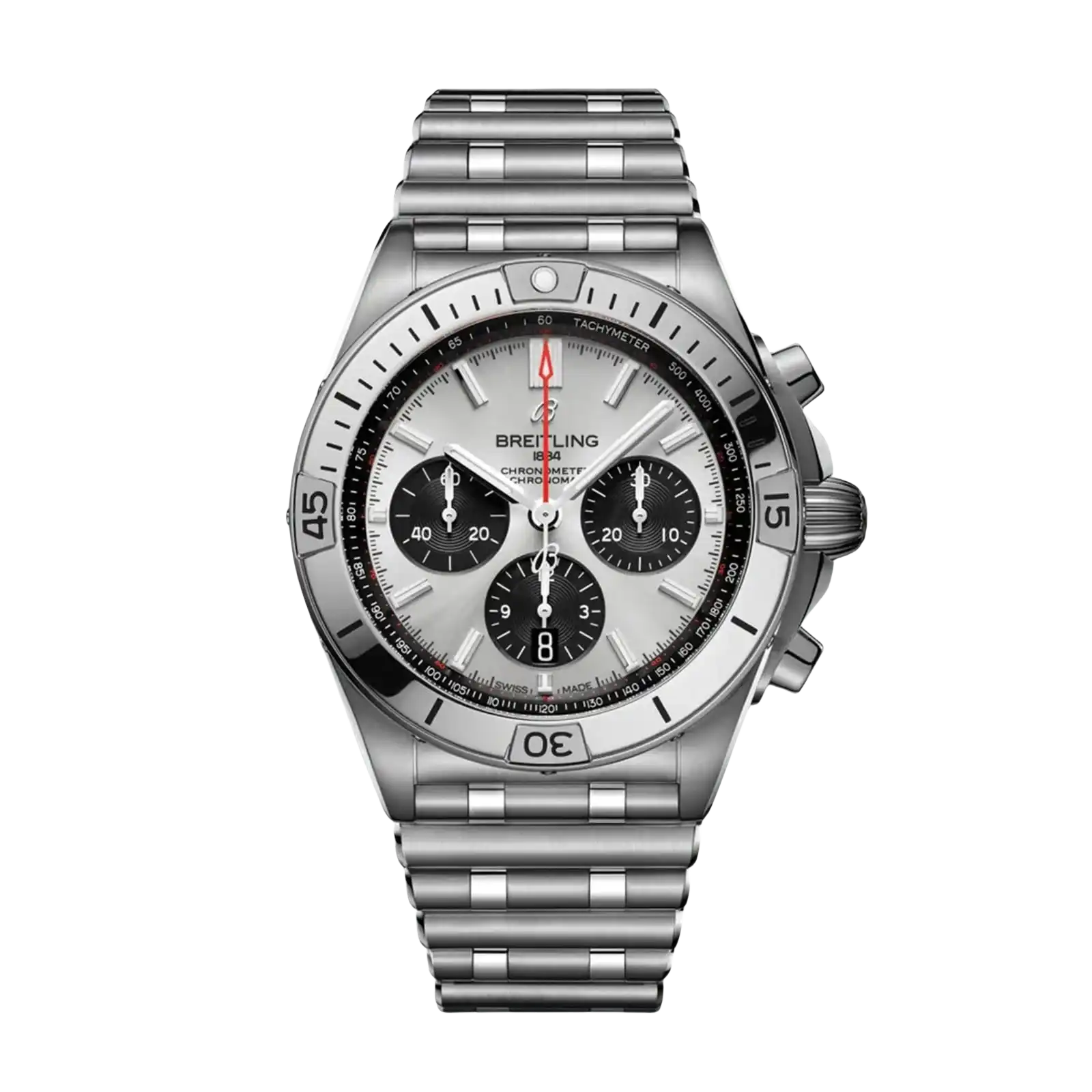 Chronomat B01 Automatic Chronograph Silver Dial Stainless Steel 42mm Men's Watch
