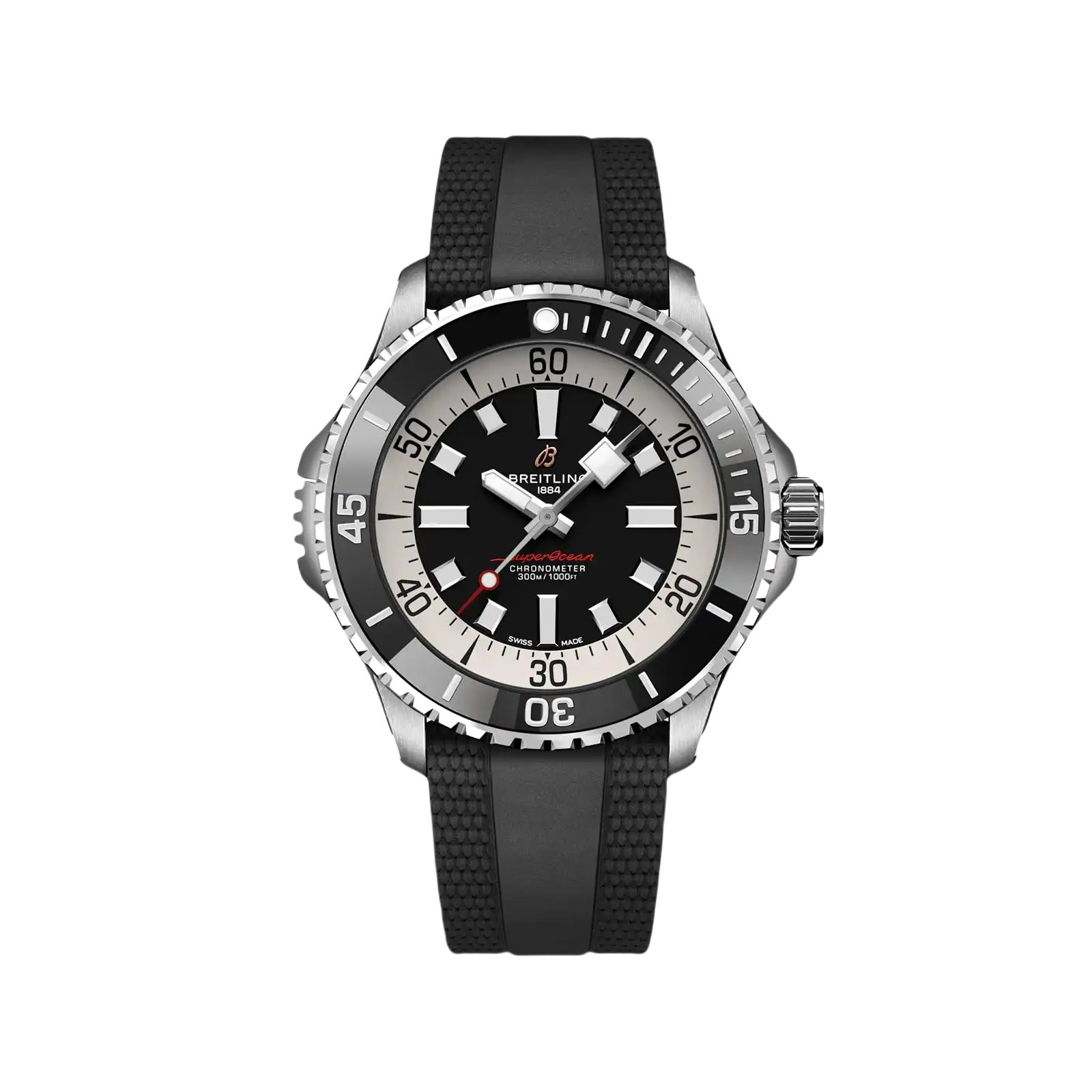 Superocean Automatic Stainless Steel Rubber Strap 46mm Men Watch