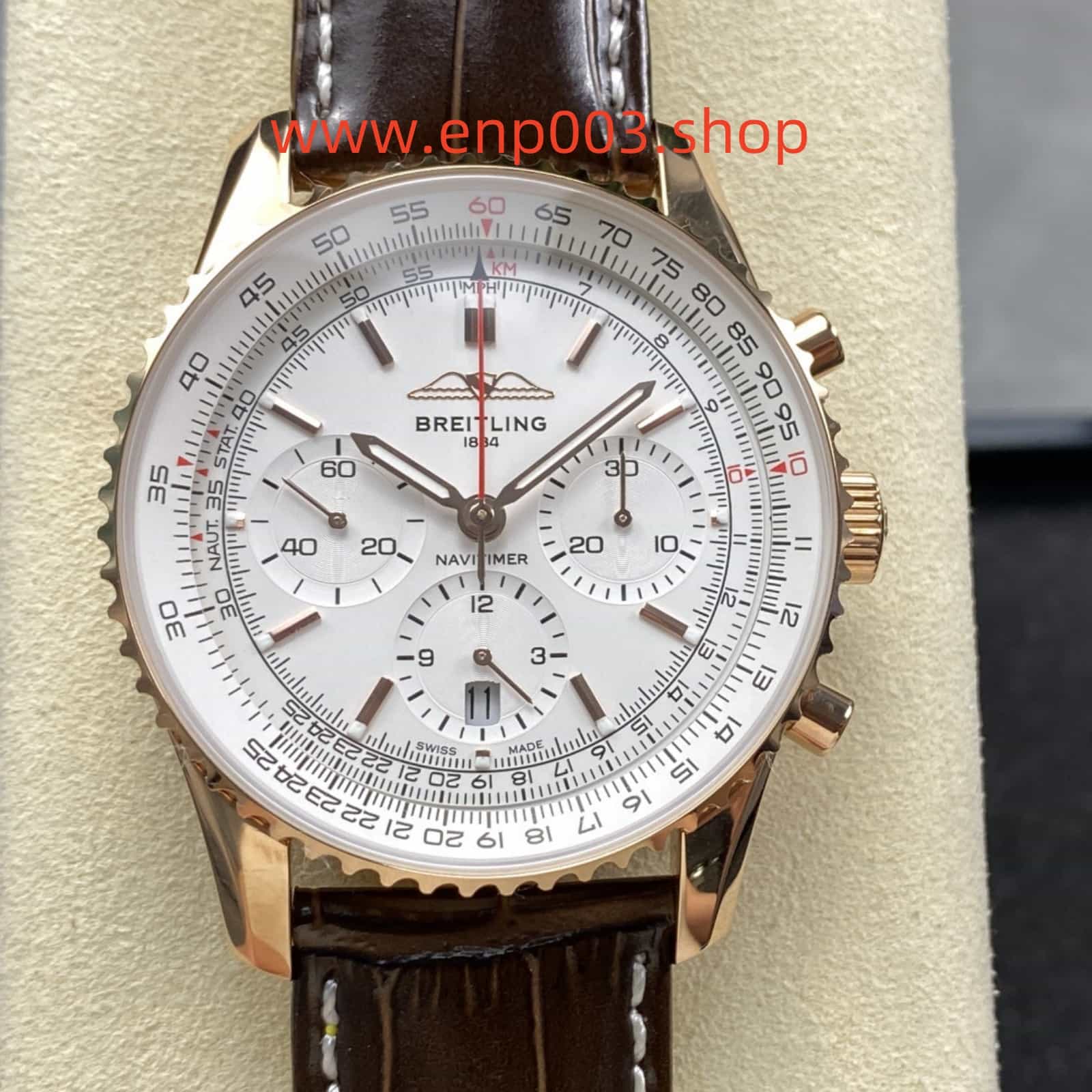 Navitimer B01 Chronograph Silver 41mm Mens Watch
