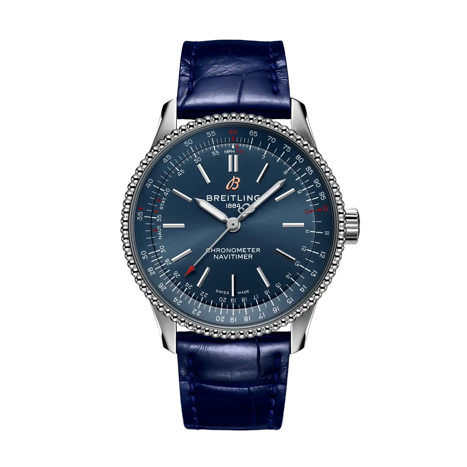 Navitimer Automatic Leather Strap Watch 35mm Women Watch