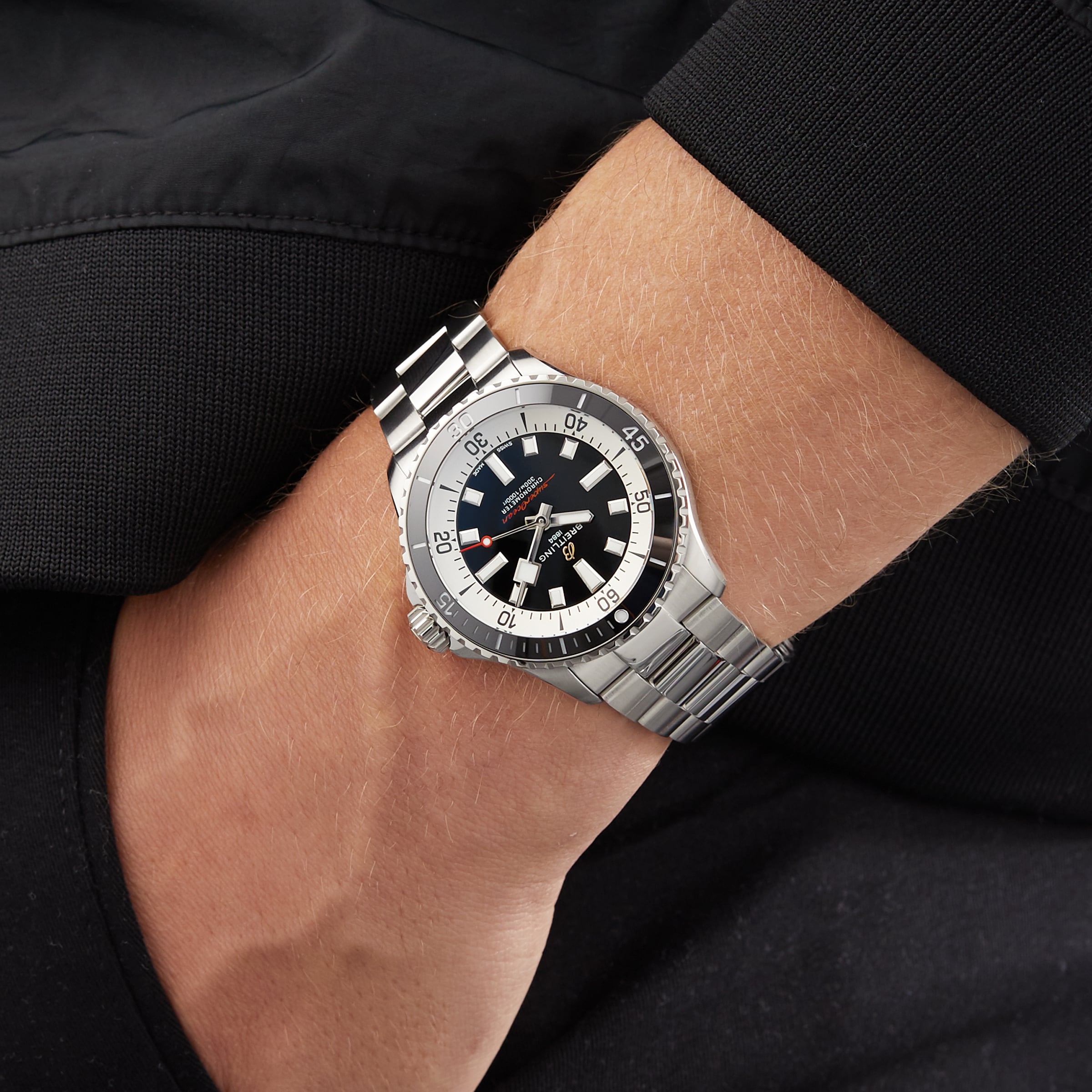 Superocean Black 42mm Mens Watch
