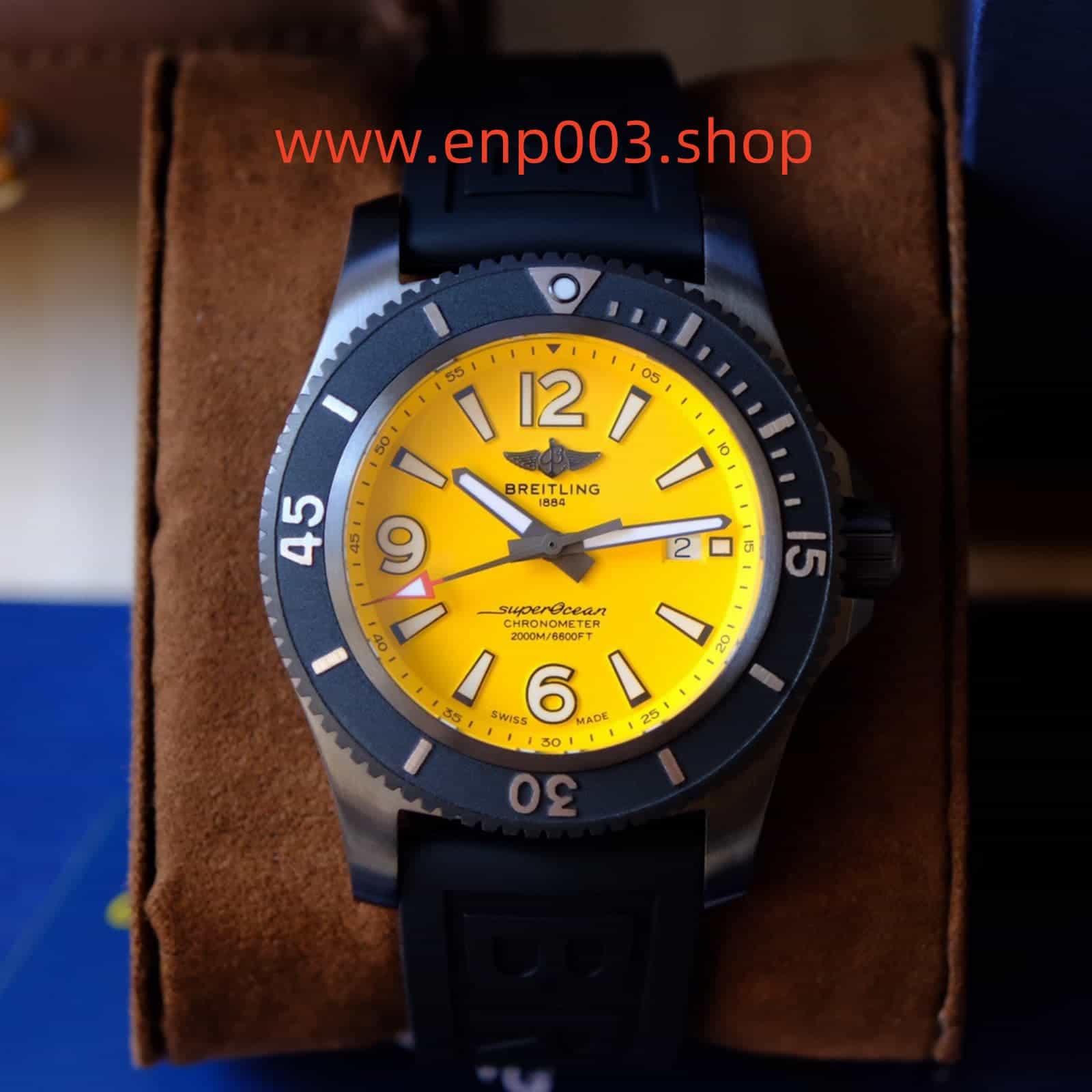Superocean II Automatic Yellow Dial 44mm Men Watch