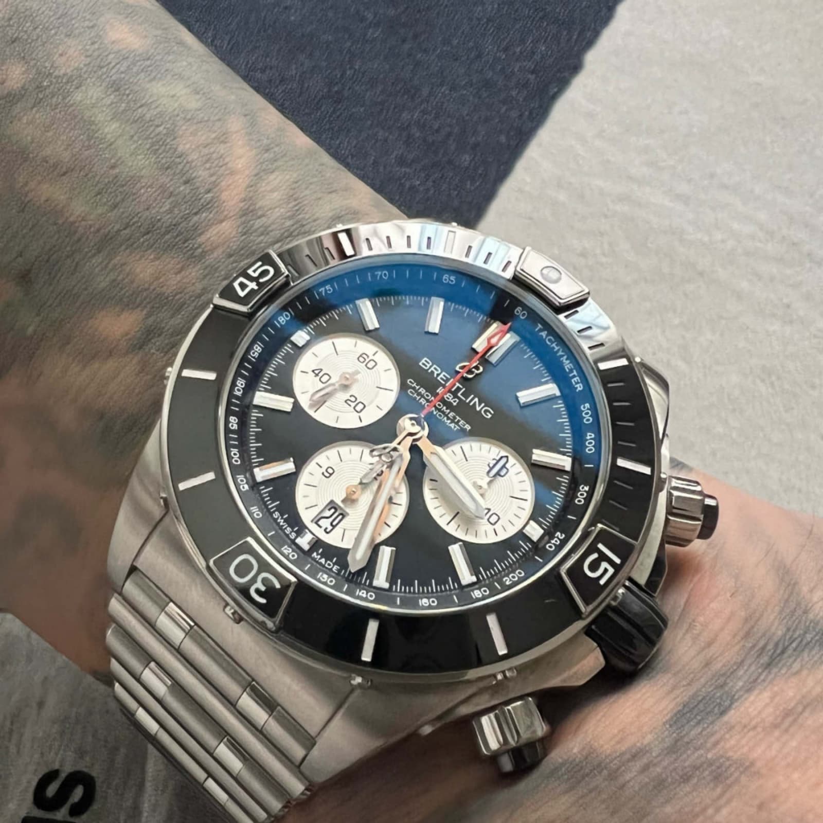 Super Chronomat Stainless Steel 44mm Mens Watch