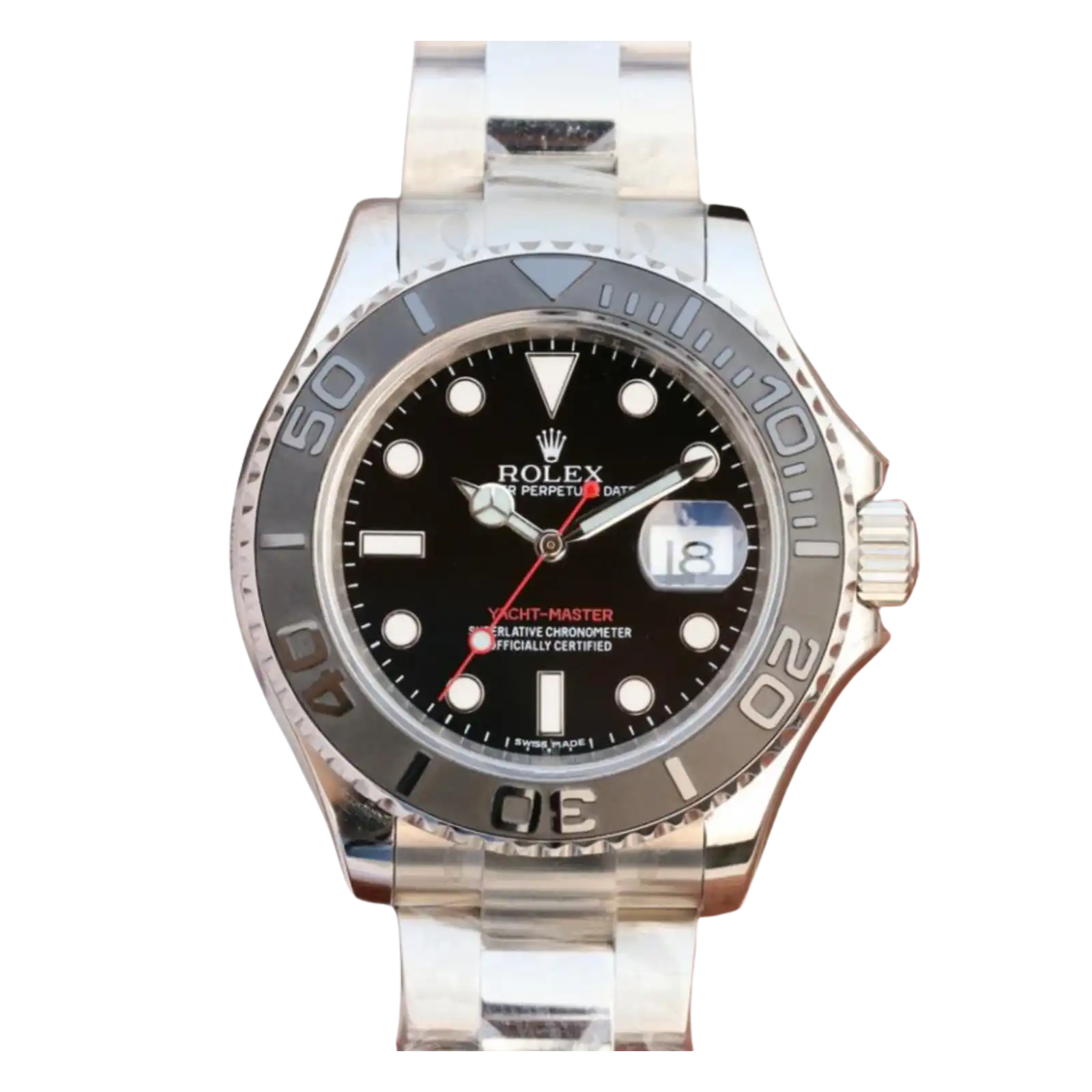 YACHT MASTER 1 BLACK STAINLESS STEEL 40MM