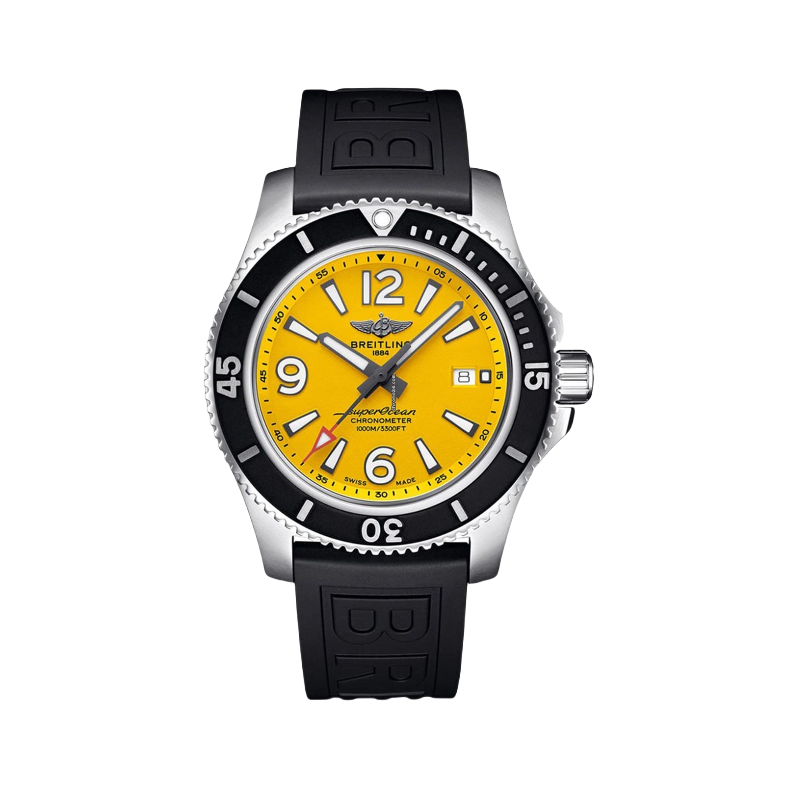 Superocean II Automatic Yellow Dial 44mm Men Watch