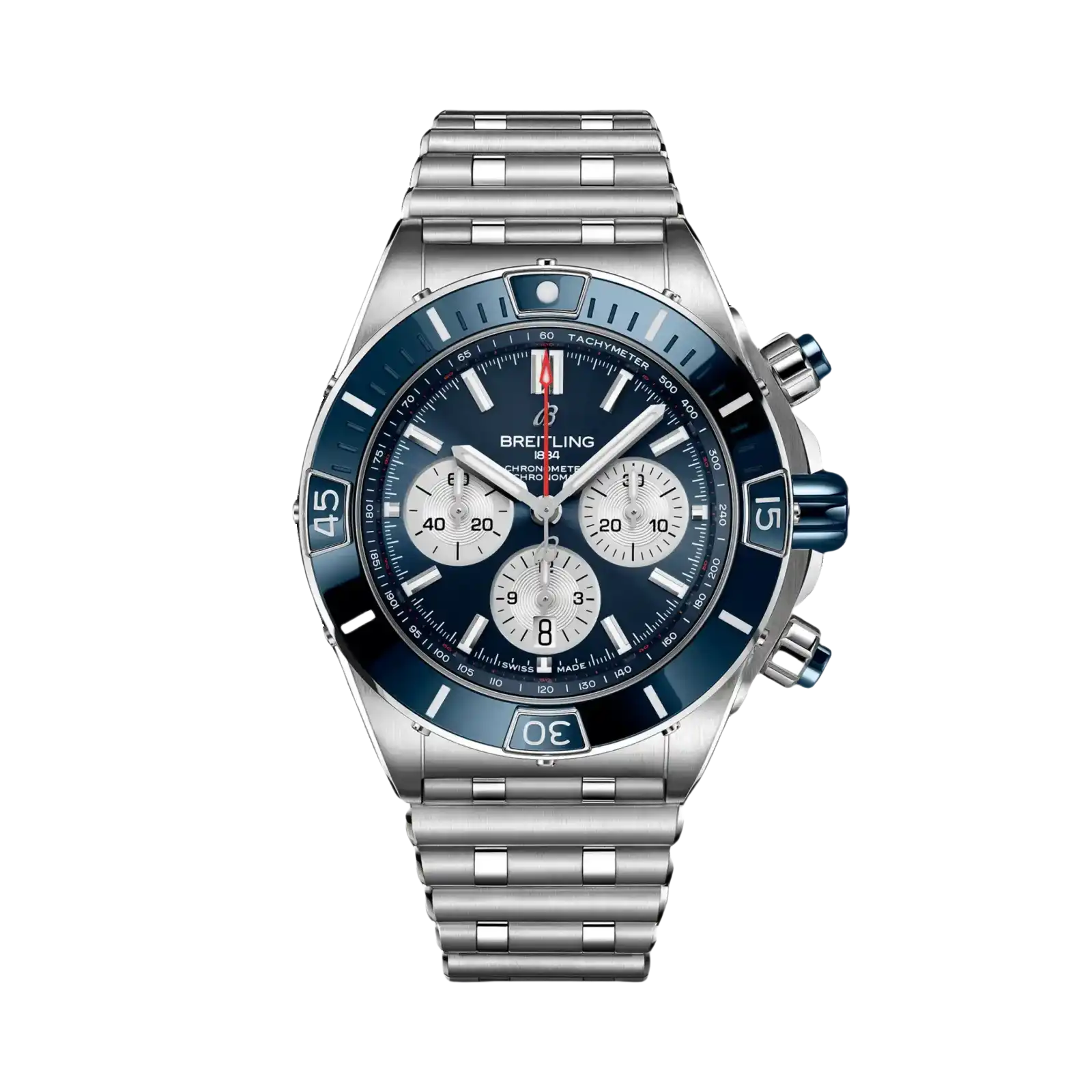 Super Chronomat Automatic Chronograph Blue Dial Steel 44mm Men Watch