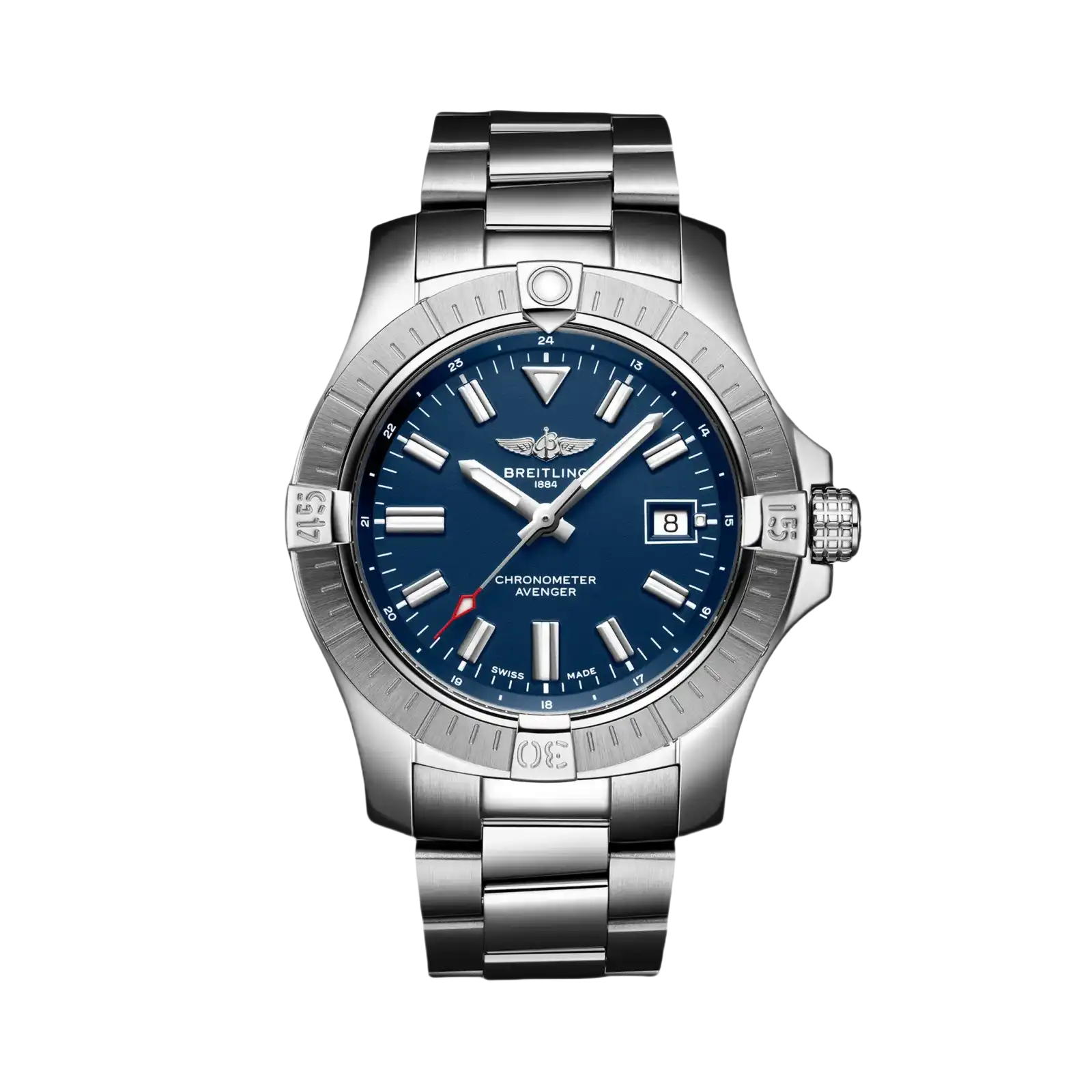 Avenger Automatic Blue Dial Stainless Steel 43mm Men Watch