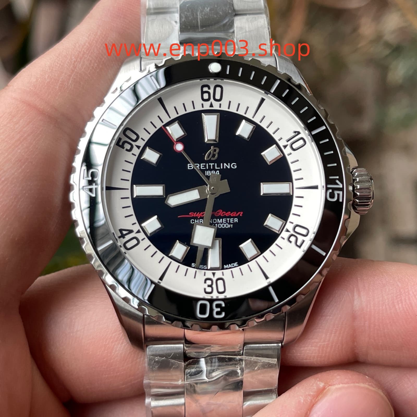 Superocean Black 44mm Mens Watch