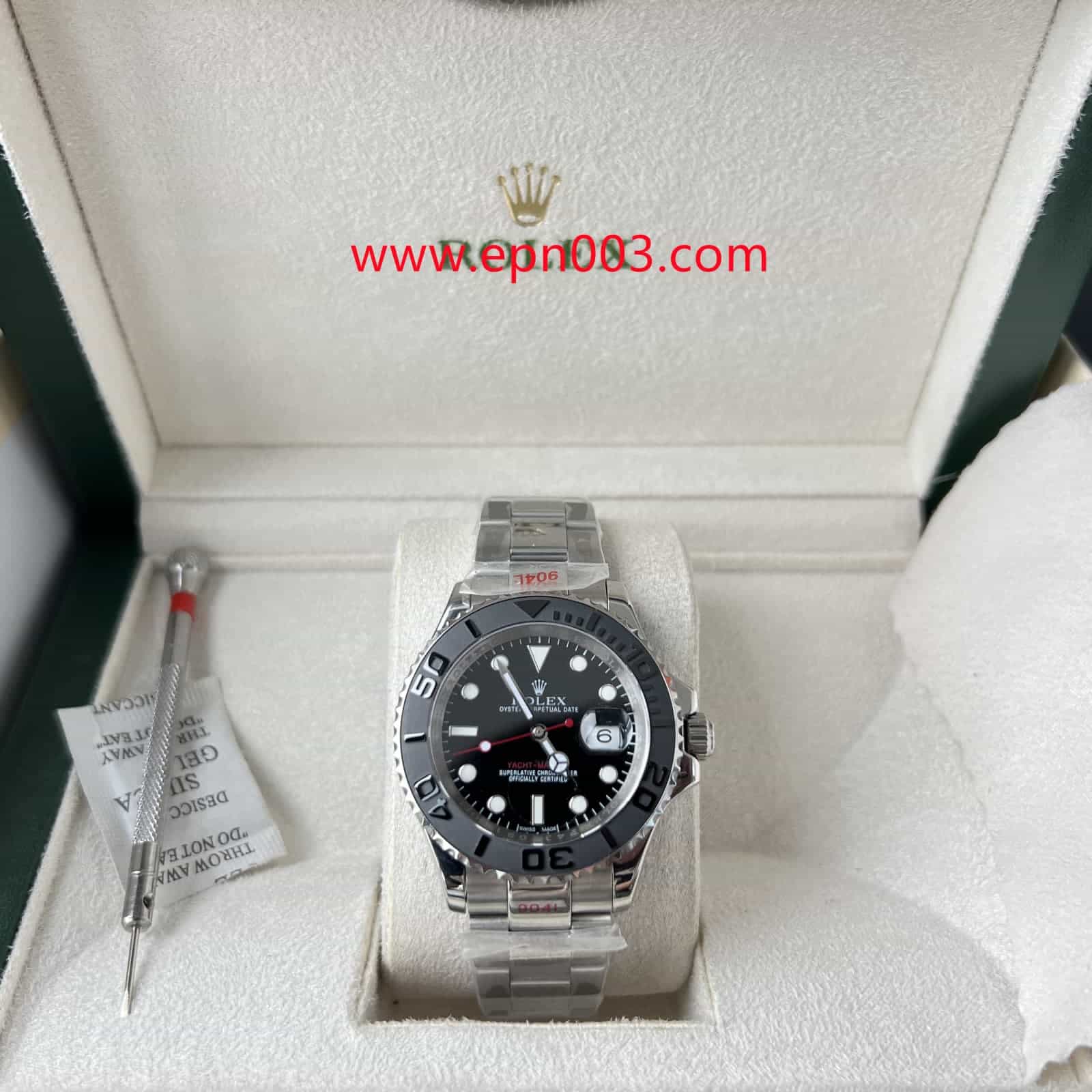 YACHT MASTER 1 BLACK STAINLESS STEEL 40MM
