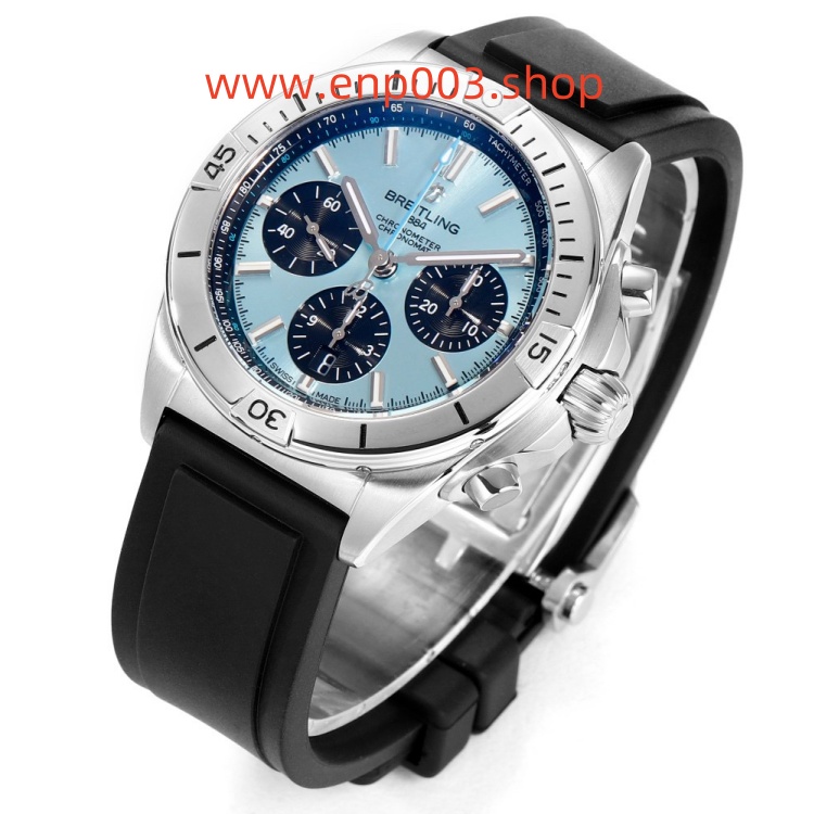 Super Chronomat B01 Stainless Steel & Platinum - Ice Blue 44mm Men Watch