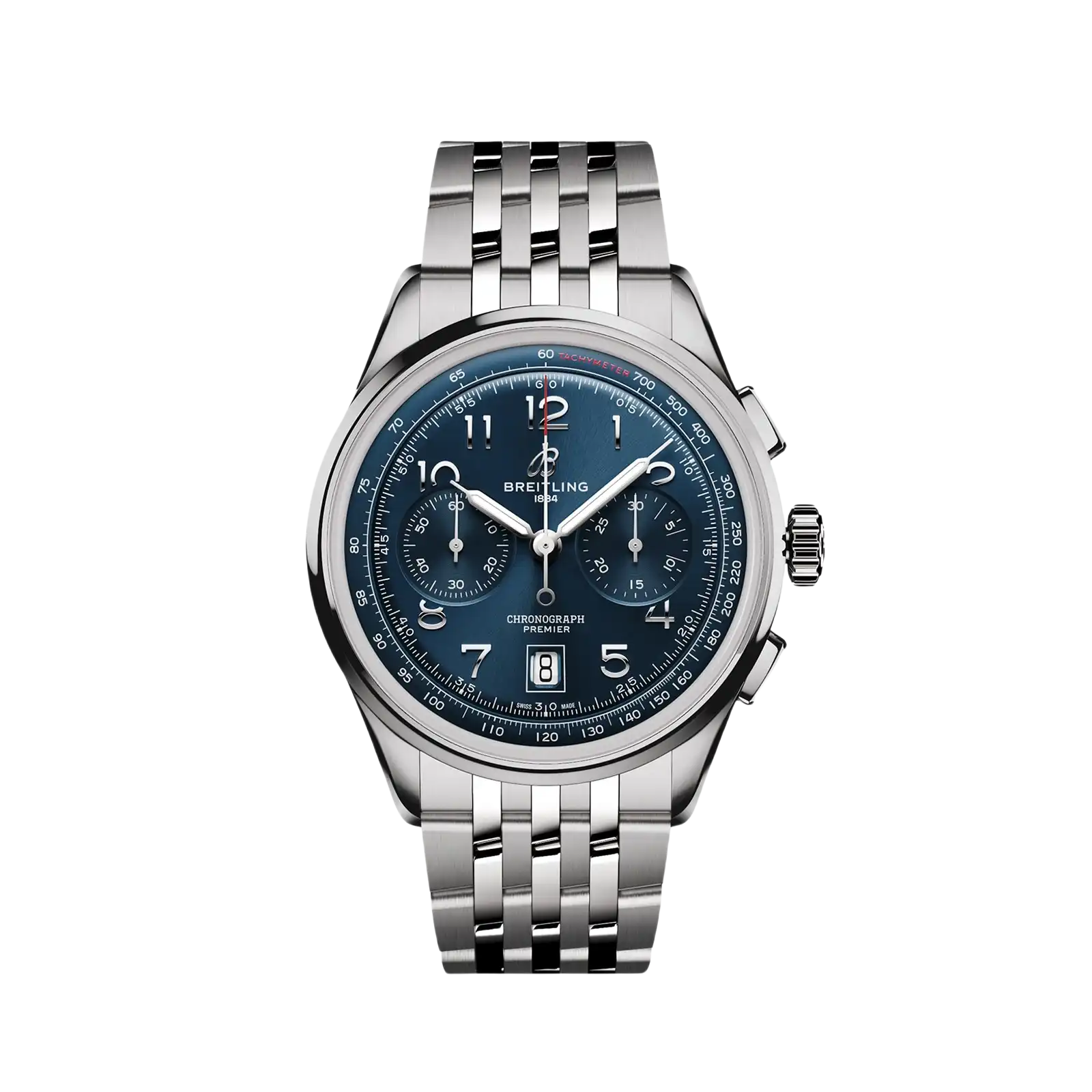 Premier B01 Chronograph Blue Stainless Steel 42mm Mens Watch