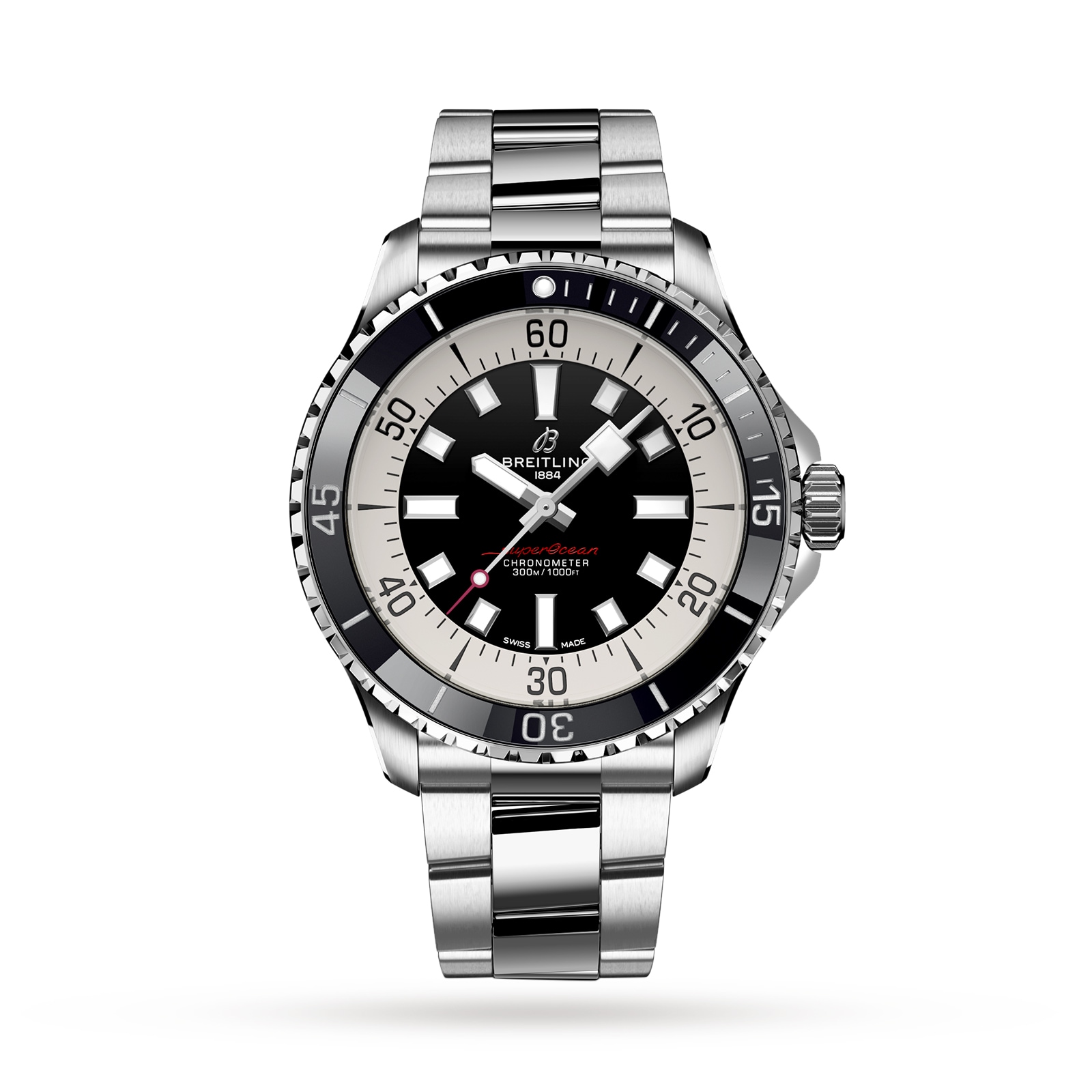 Superocean Black 44mm Mens Watch