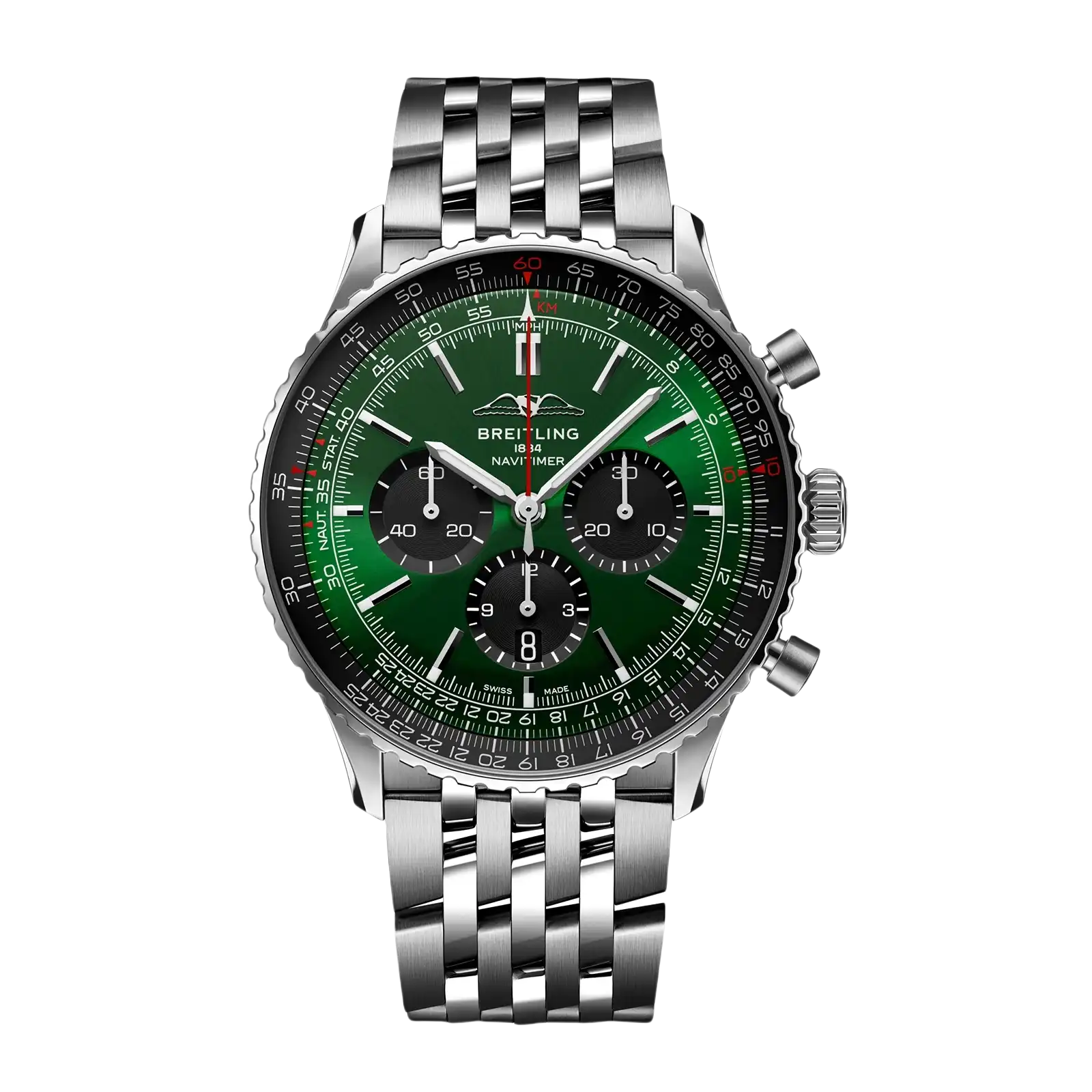 Navitimer B01 Chronograph Green 46mm Mens Watch