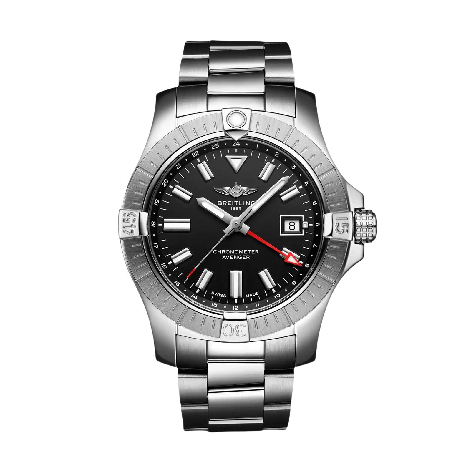 Avenger Automatic GMT Stainless Steel 43mm Men Watch