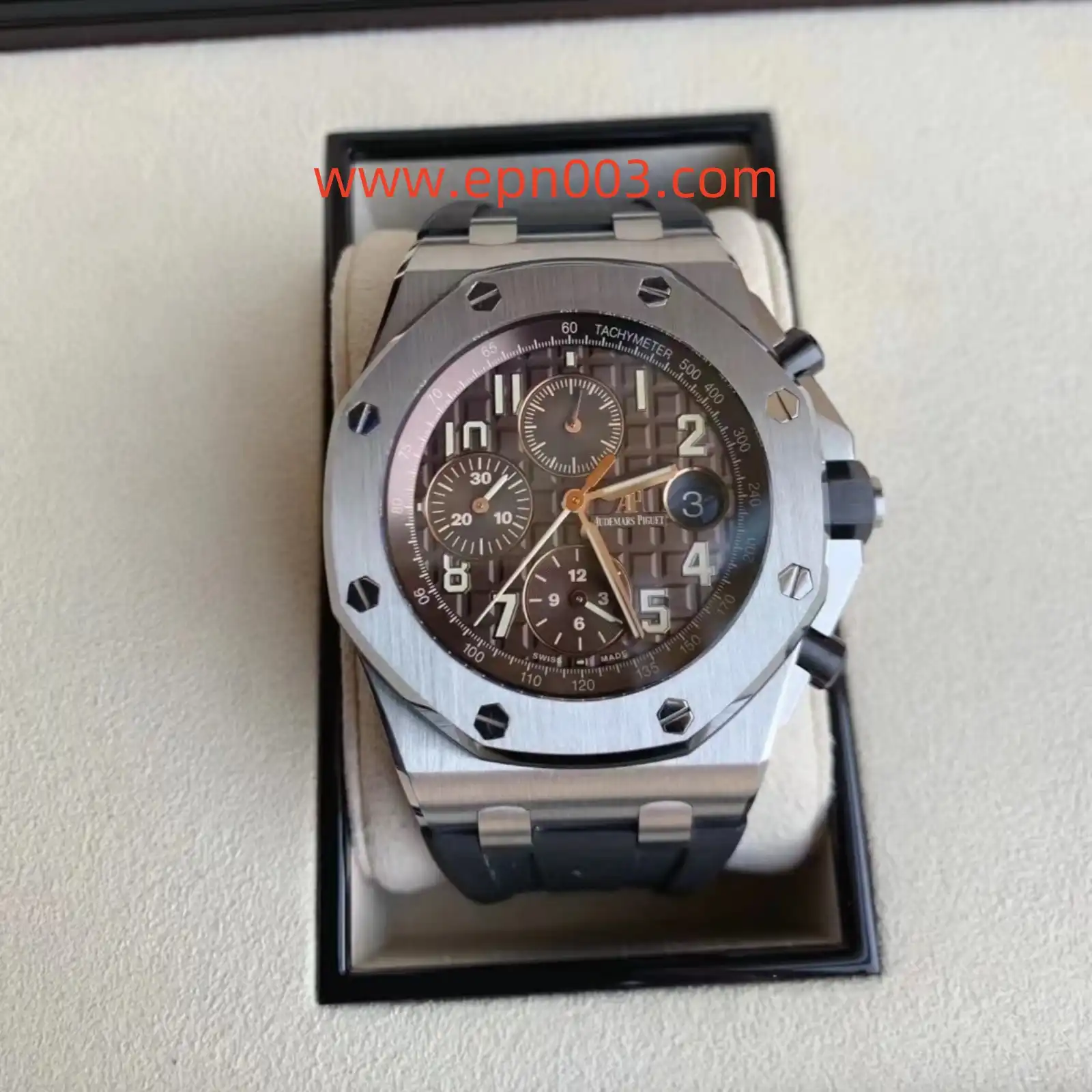 Royal Oak Offshore 26470ST.OO.A820CR.01 42mm Chronograph Stainless Steel Brown Dial-Men Watch