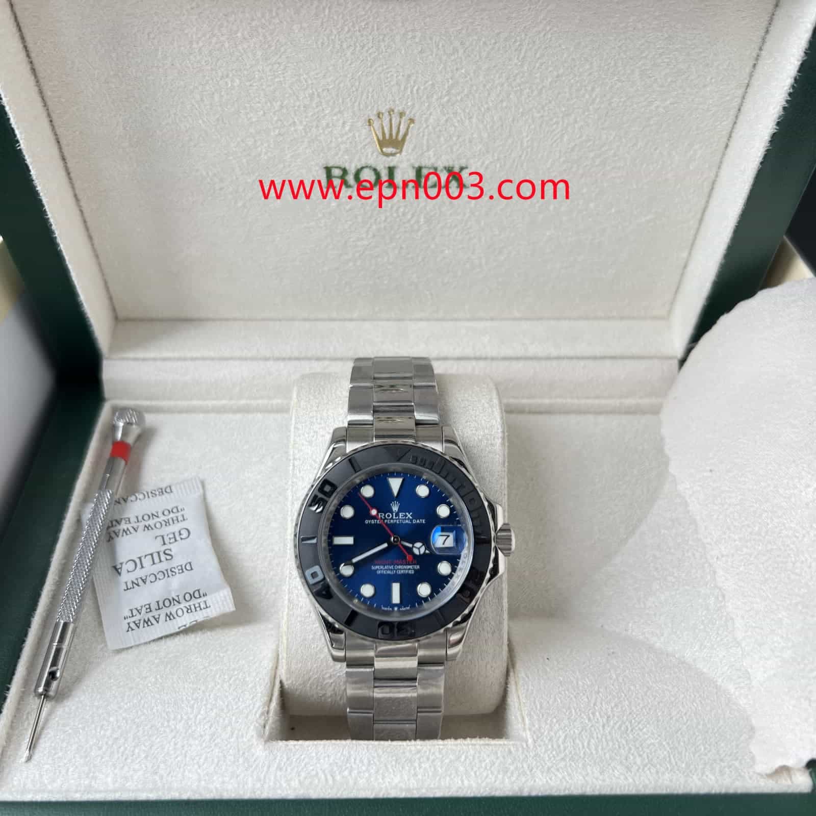YACHT MASTER 1 BLUE DIAL STAINLESS STEEL 40MM