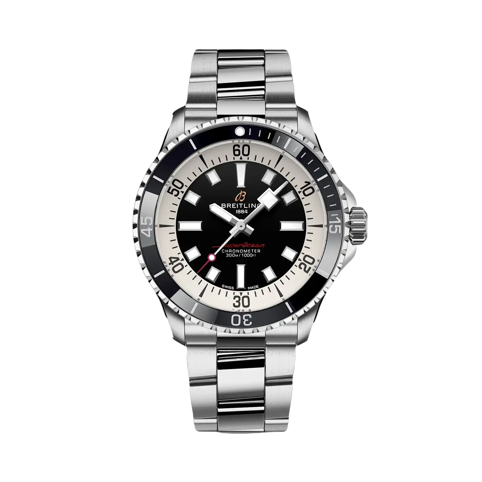 Superocean Black 42mm Mens Watch