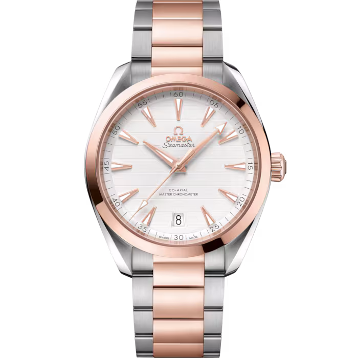 Aqua Terra 150M 41mm Steel ‑ Seda™ Gold On Steel ‑ Senda™ Gold Mens Watch