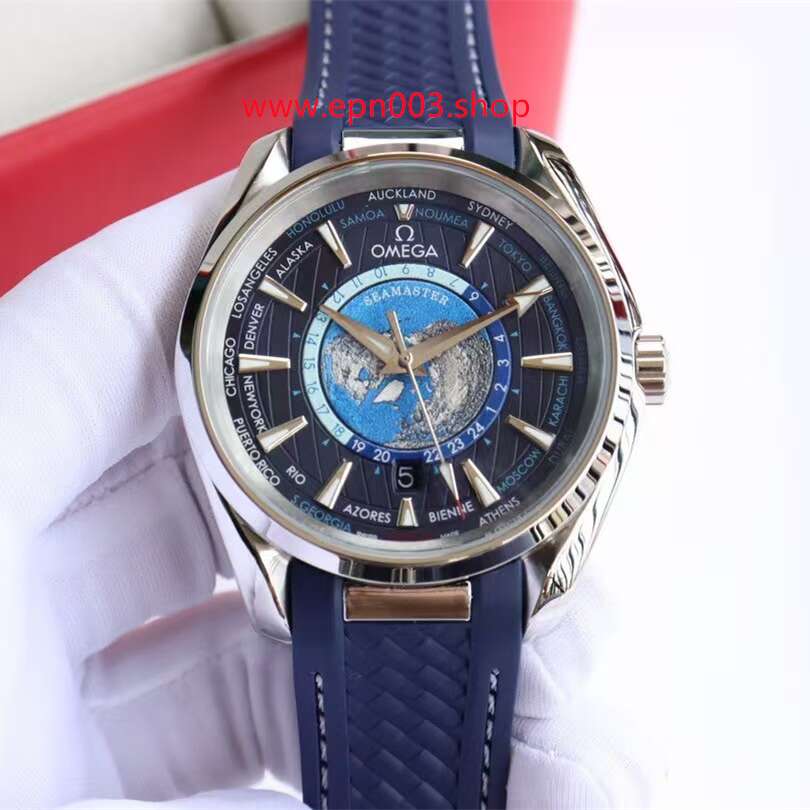Seamaster Aqua Terra 150M 43mm Steel On Rubber Strap Men Watch