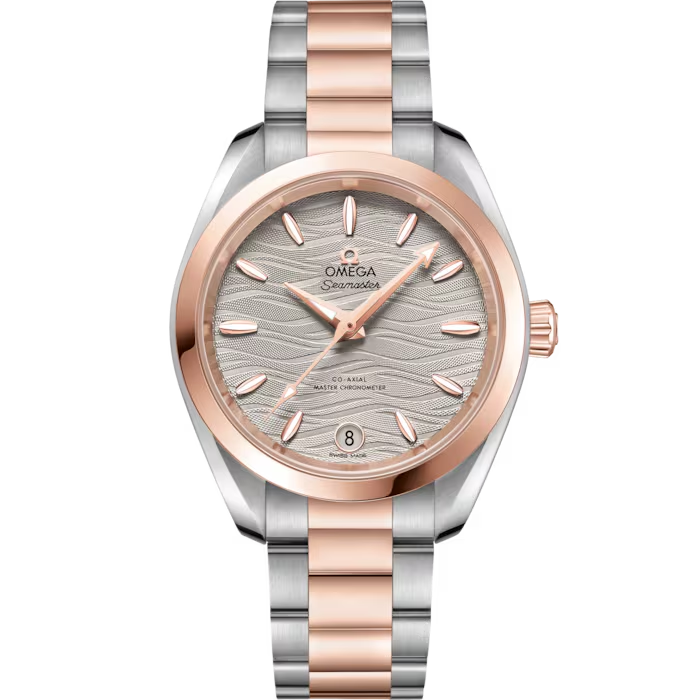 Seamaster Aqua Terra 34mm Steel ‑ Seda™ Gold On Steel ‑ Senda™ Gold Ladies Watch