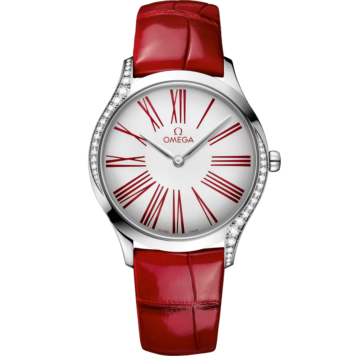 De Ville Tresor 36mm Steel On Leather Strap Quartz