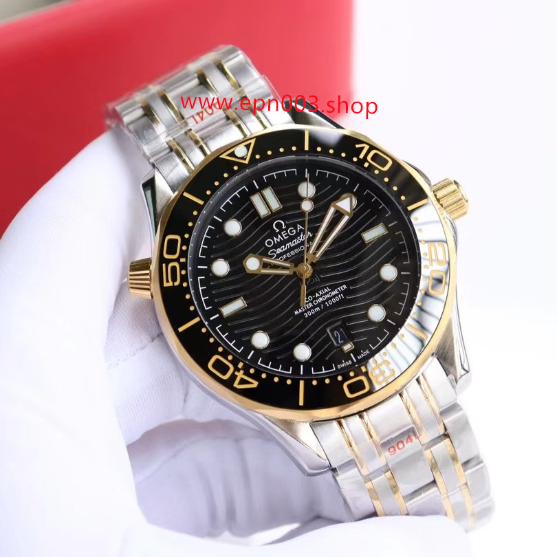 Seamaster Diver 300M 42mm-Steel - Yellow Gold On Steel - Yellow Gold - Mens Watch