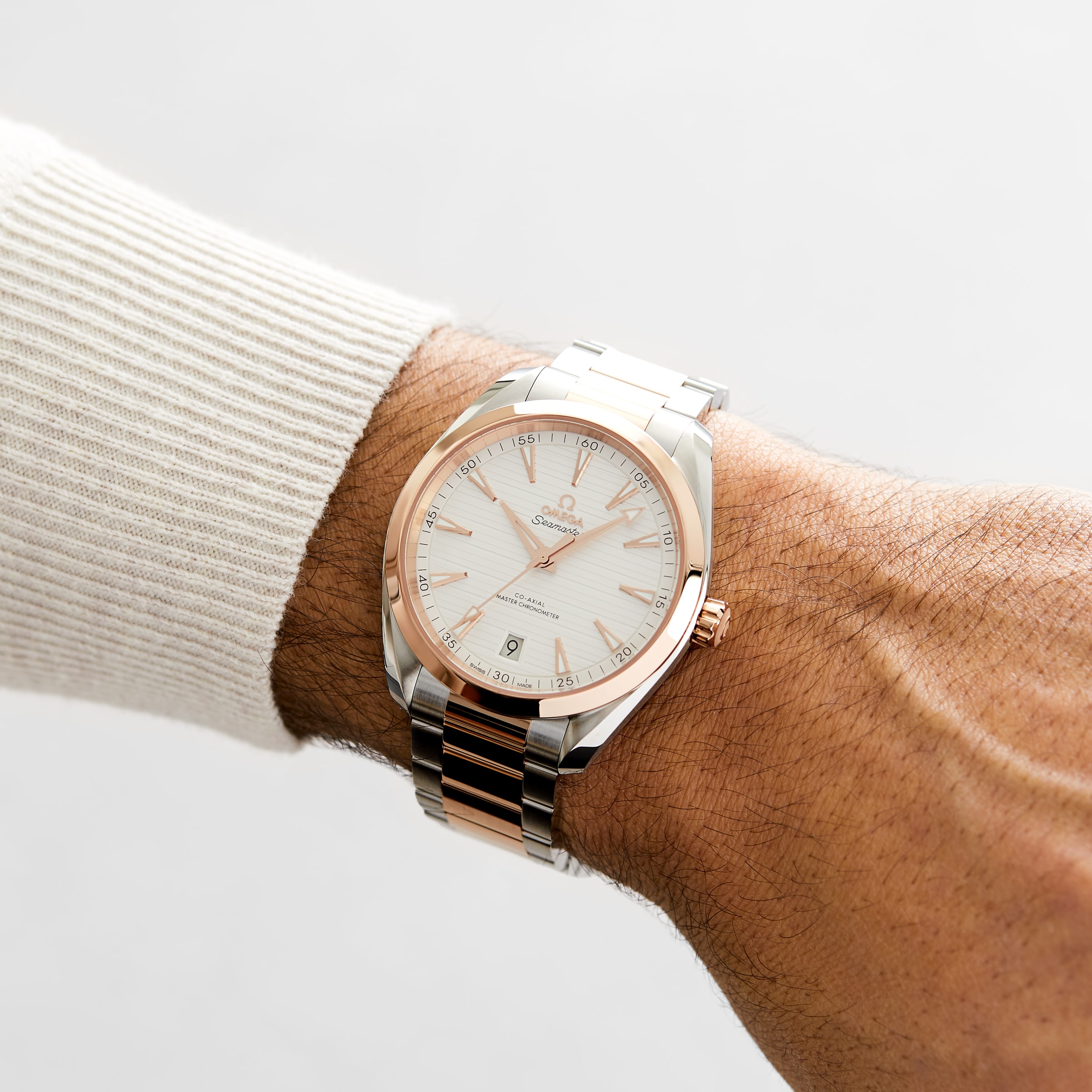 Aqua Terra 150M 41mm Steel ‑ Seda™ Gold On Steel ‑ Senda™ Gold Mens Watch