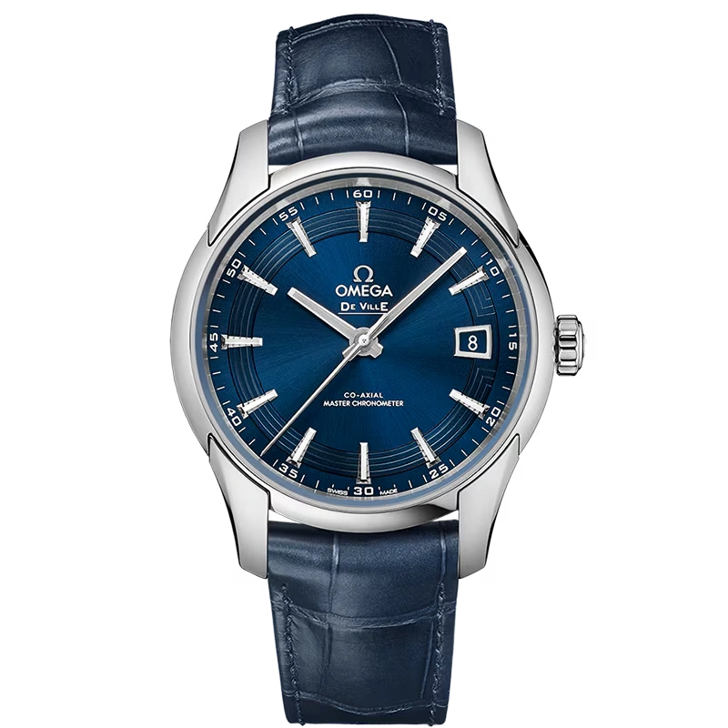 De Ville Hour Vision 41mm Steel On Leather Strap