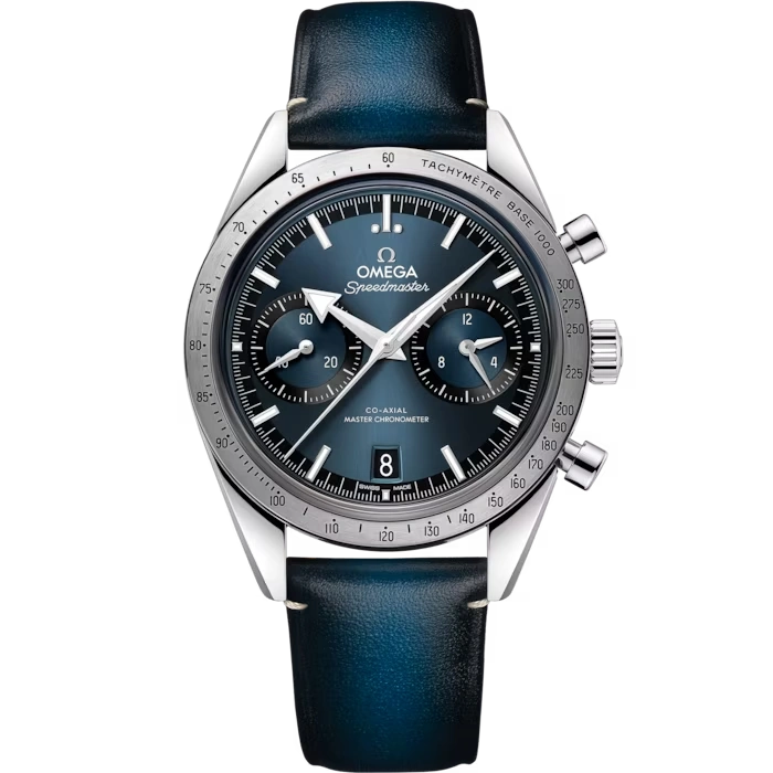 Speedmaster Heritage Models Speedmaster 57 40.5mm Steel On Leather Strap Mens Watch