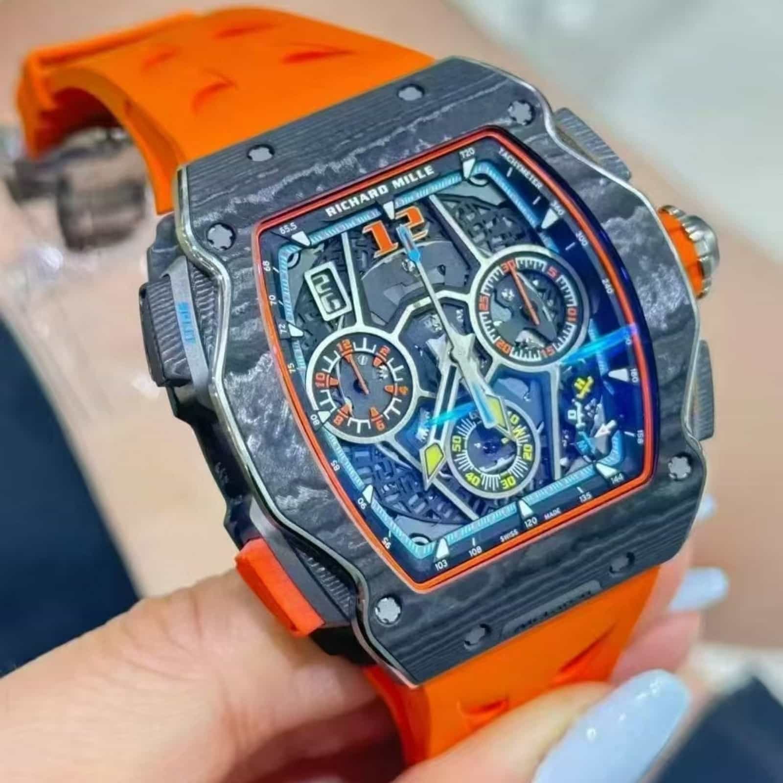 RM 65-01 McLaren W1 Automatic Winding Split-Seconds 43.84 x 49.94 mm