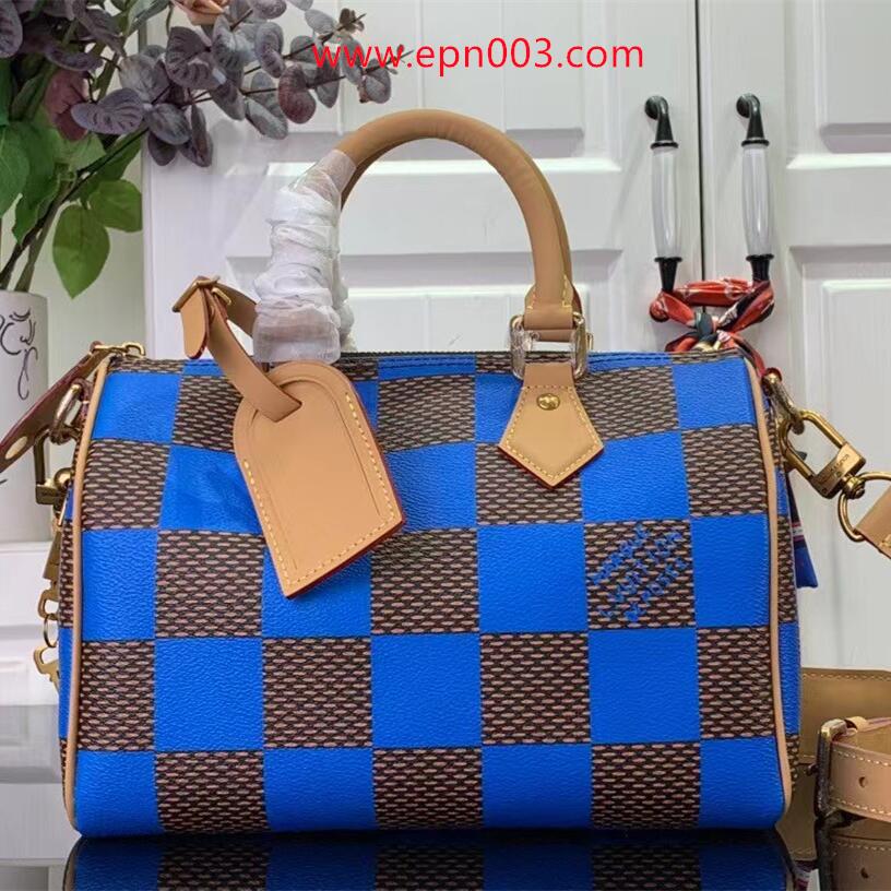 Damier Signature Speedy 18 Bandoulière Damier Pop N40595