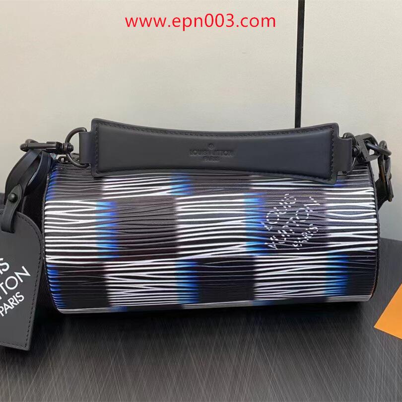 Damier Signature Soft Polochon PM M23744