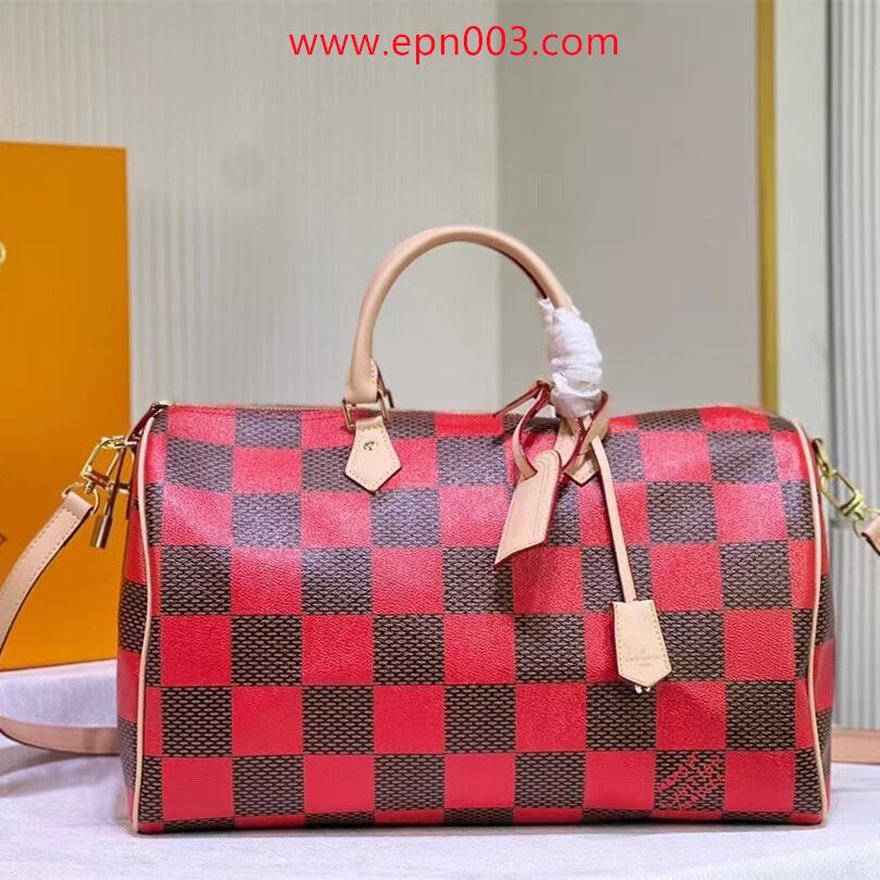 Damier Signature Speedy 40 Bandoulière Damier Pop N40580