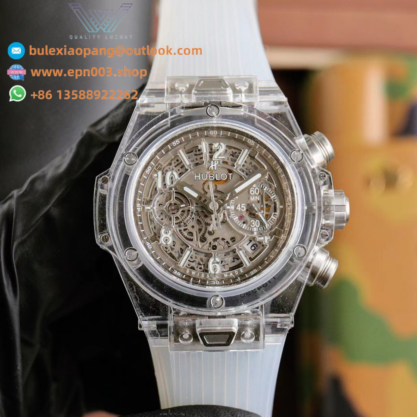 Big Bang Full Sapphire Replica 411.JX.4802.RT 45mm