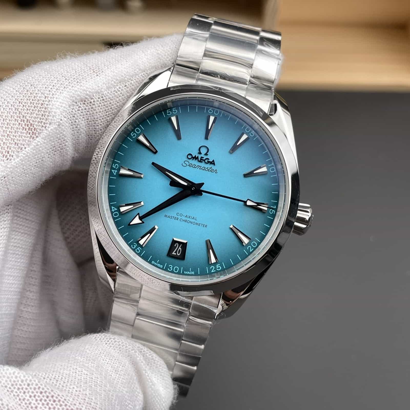 SEAMASTER AQUA TERRA 150M 38 mm steel on steel