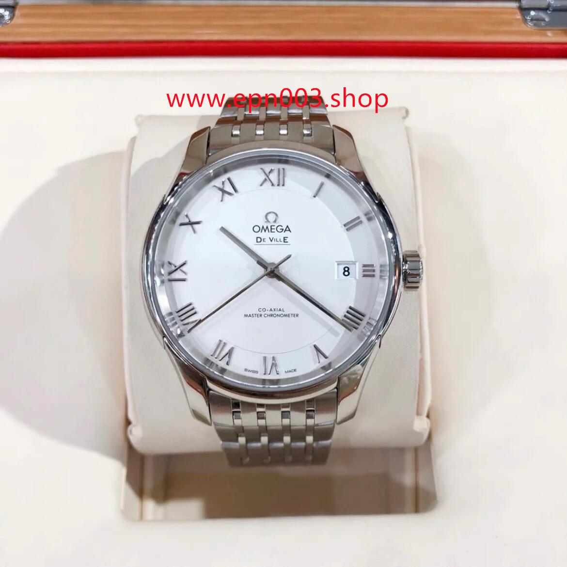 De Ville Hour Vision 41mm Steel On Leather Strap