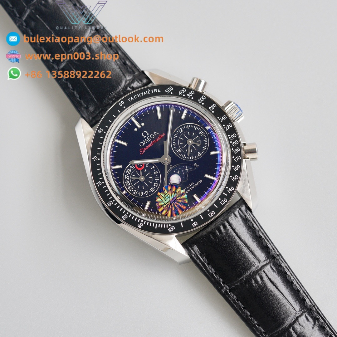 Speedmaster Two Counters Moonphase steel on steel 44.25mm - Men's Watch