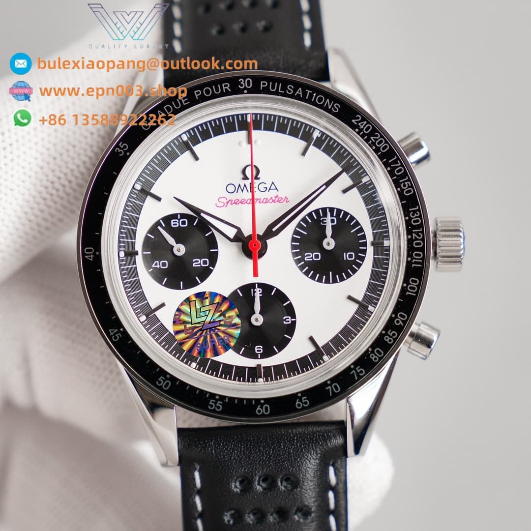 Speedmaster Heritage Models Anniversary Series Steel On Leather Strap 39.7mm - Men's Watch