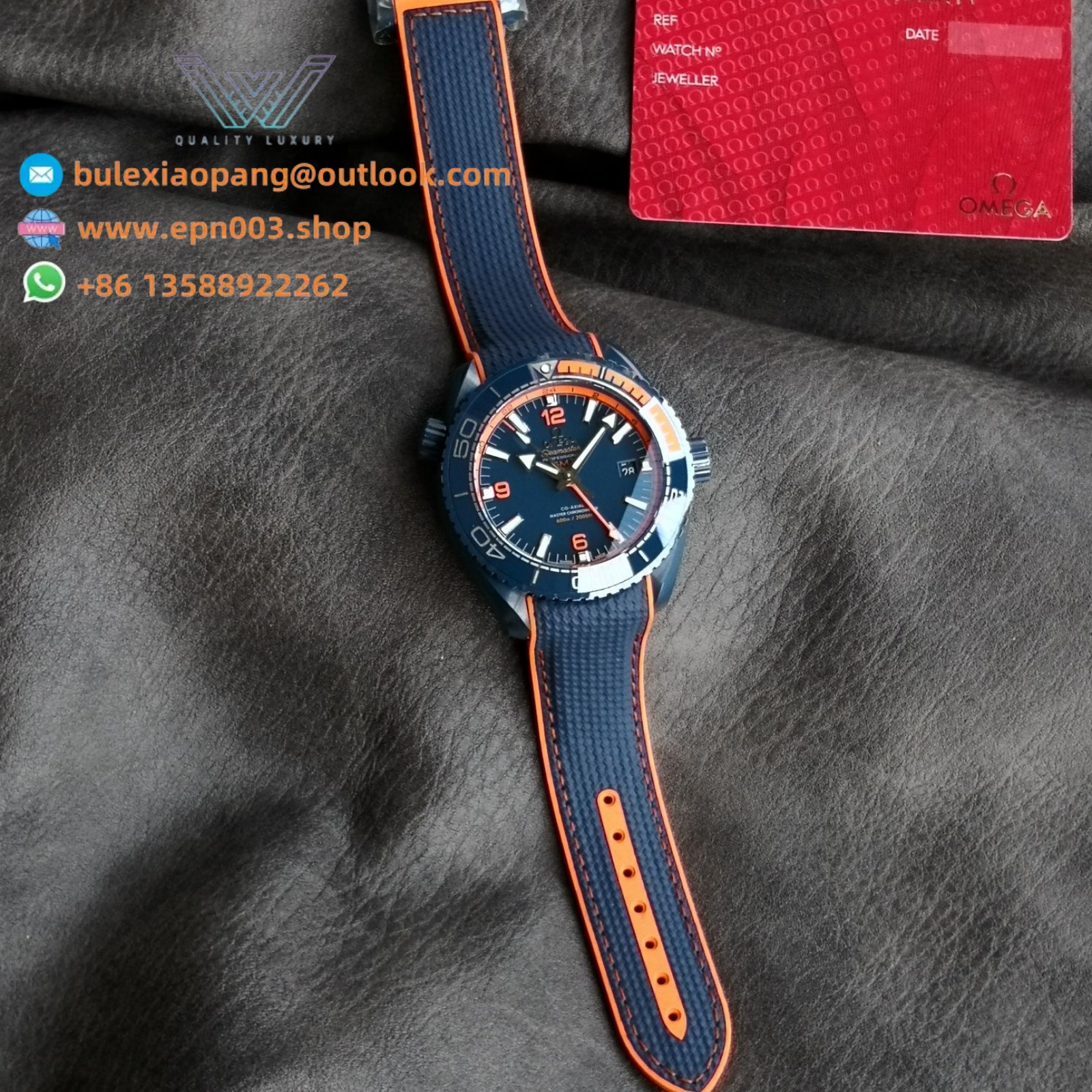 Seamaster Planet Ocean 600m Big Blue Real Ceramic 45.5mm - Men's Watch