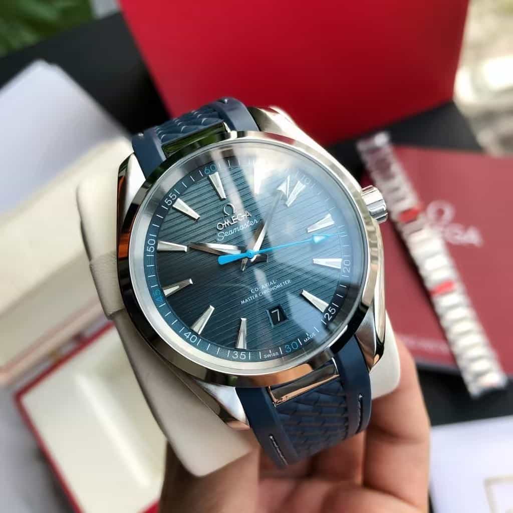 Seamaster Aqua Terra 150M 41mm Steel On Rubber Strap Mens Watch