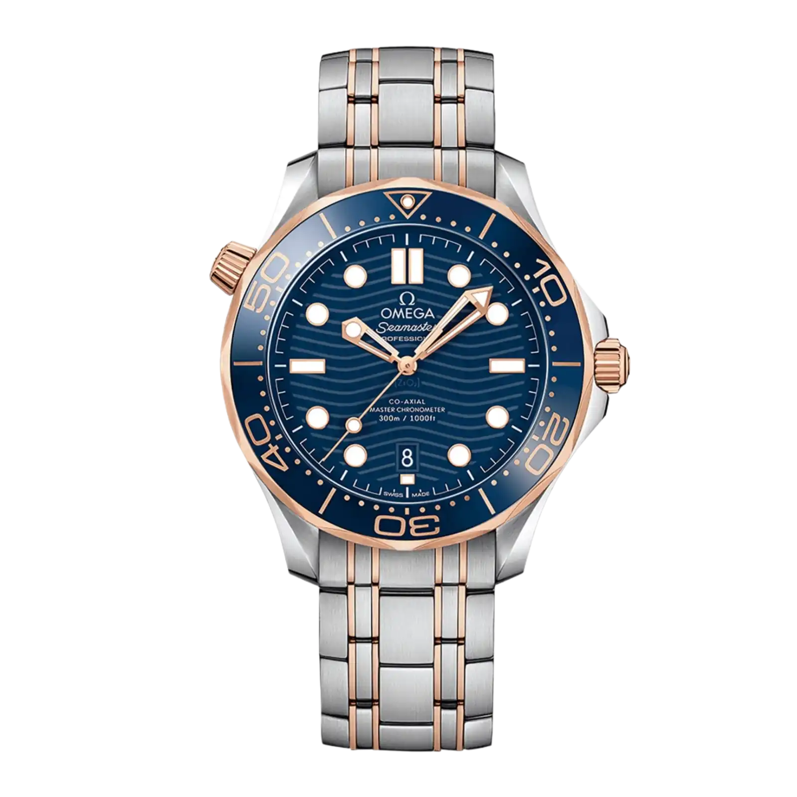 Seamaster Diver 300 42mm-steel ‑ Sedna™ gold on steel ‑ Sedna™ gold
