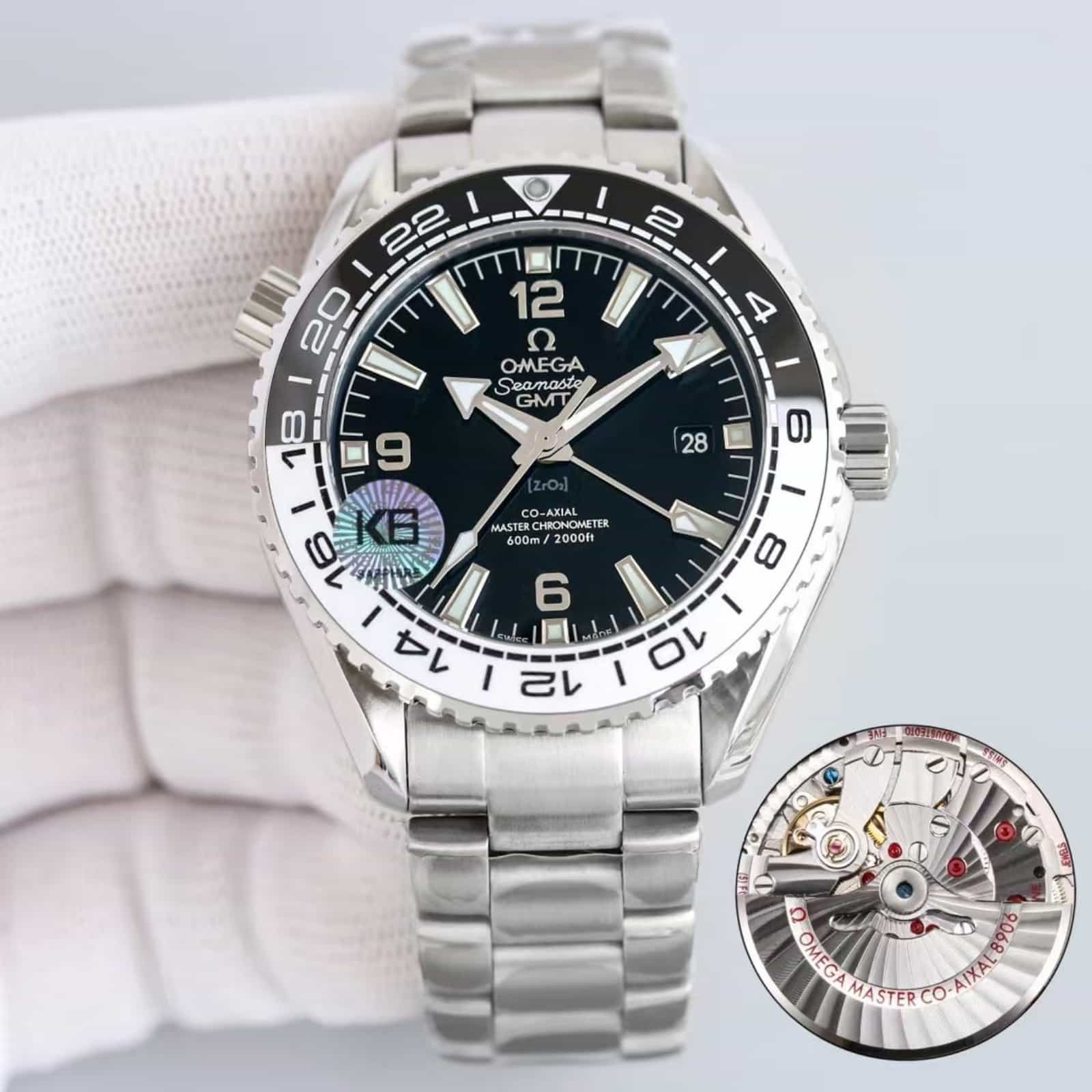 Seamaster Planet Ocean 600M 43.5mm Steel On Steel Mens Watch